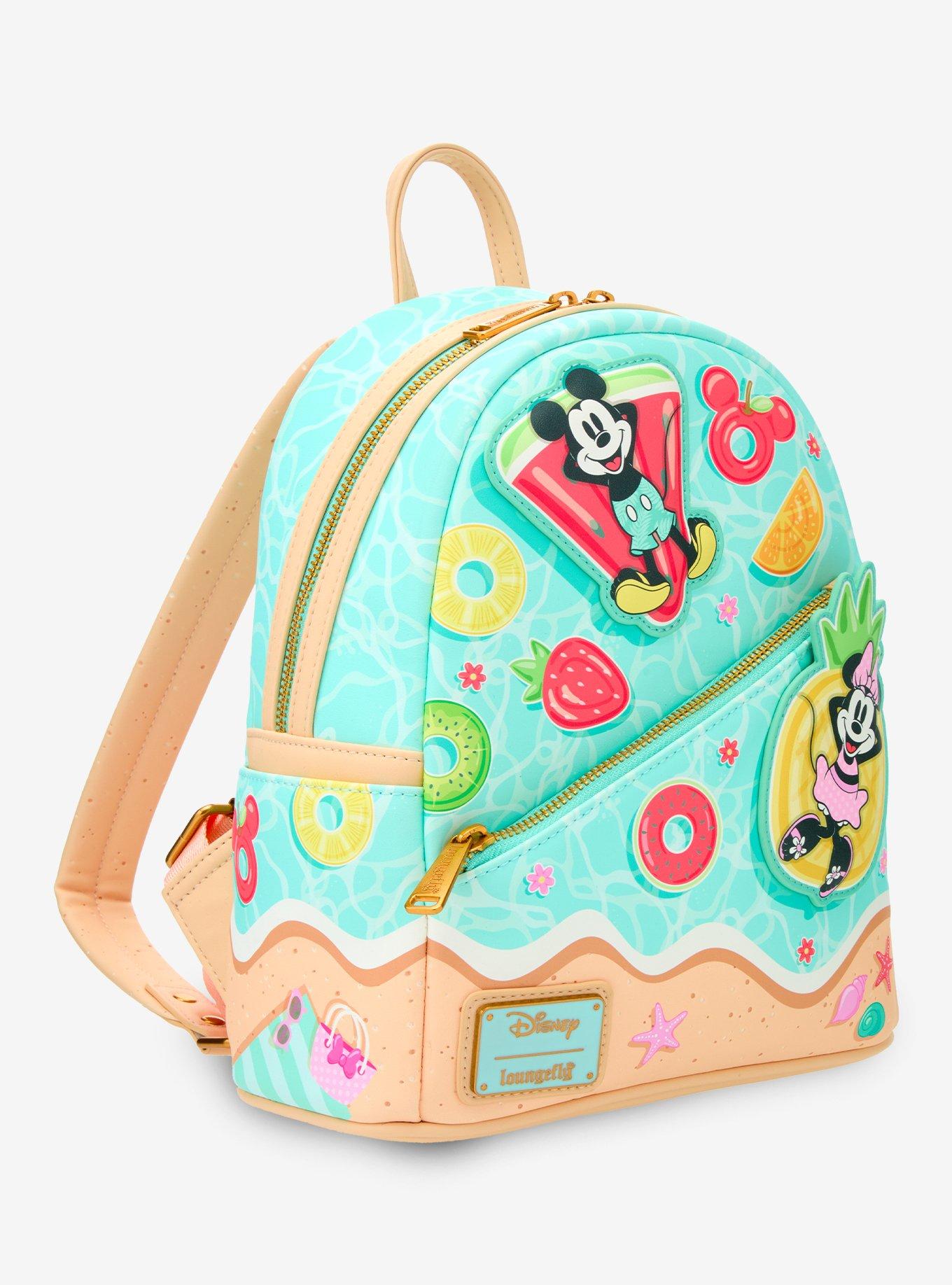 Loungefly Disney Mickey Mouse & Minnie Mouse Beach Mini Backpack, , hi-res