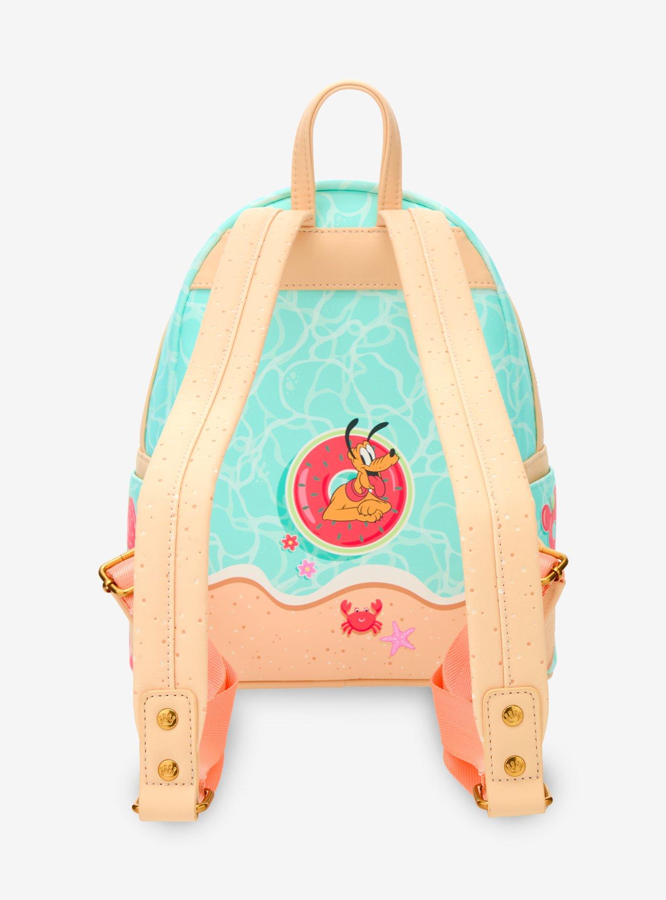 Loungefly Disney Mickey Mouse & Minnie Mouse Beach Mini Backpack, , alternate