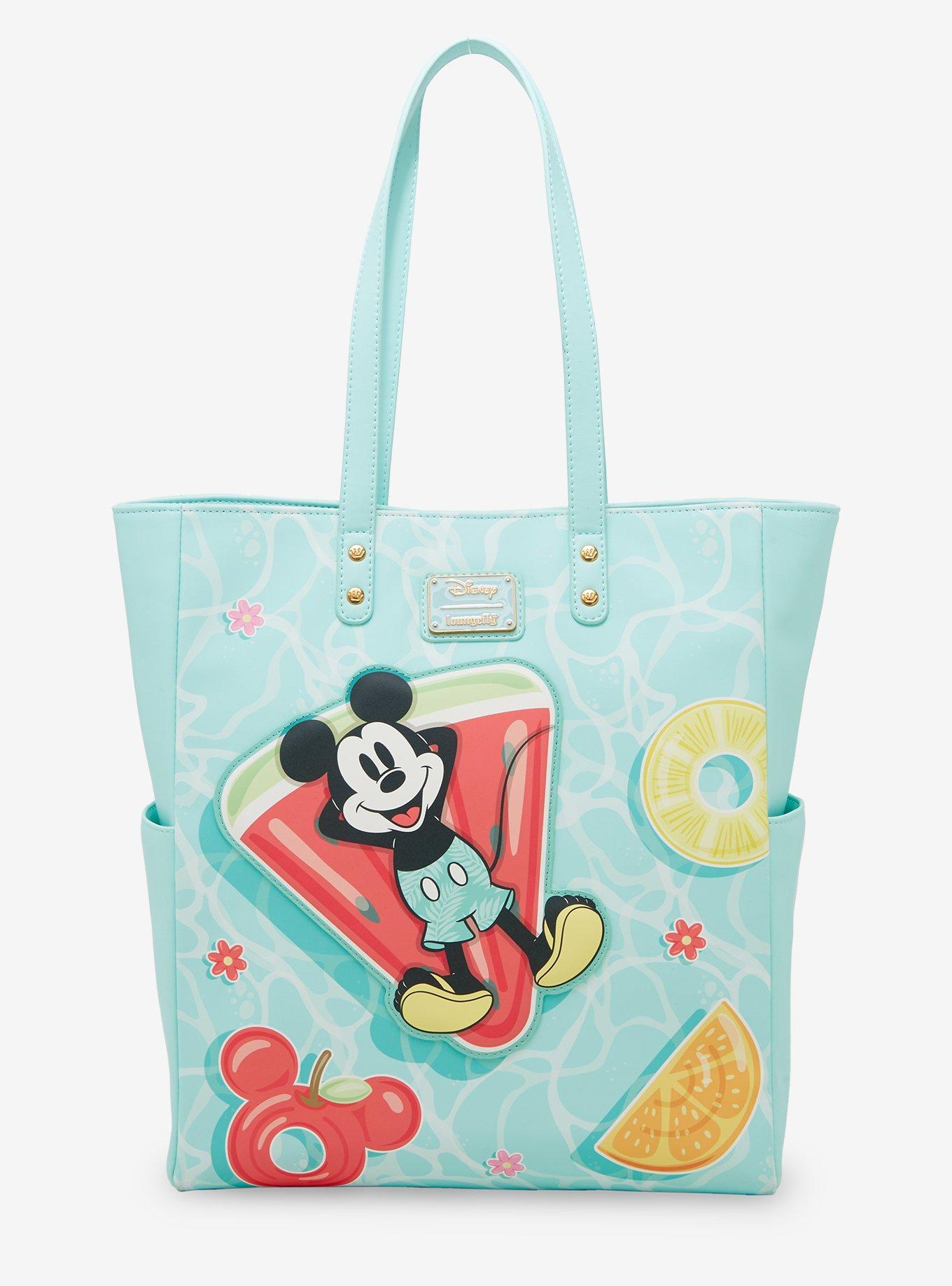 Loungefly Disney Mickey Mouse & Minnie Mouse Beach Tote Bag, , alternate