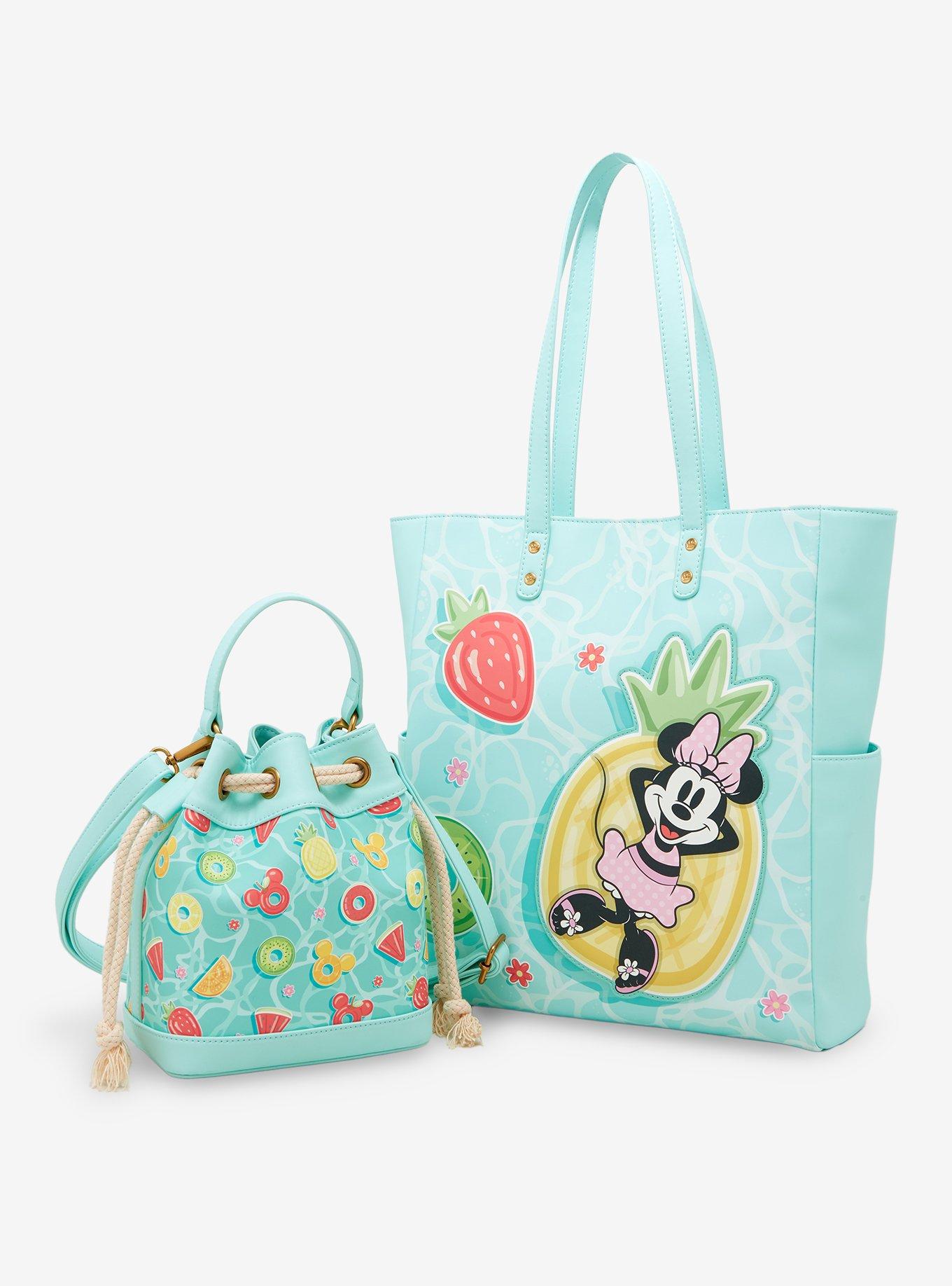 Loungefly Disney Mickey Mouse & Minnie Mouse Beach Tote Bag, , alternate