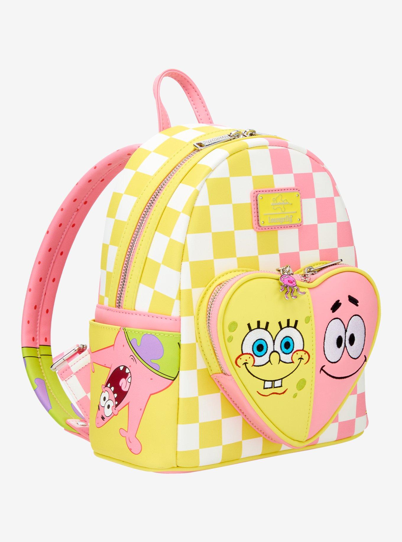 Loungefly SpongeBob SquarePants Heart Split Checkered Mini Backpack, , hi-res