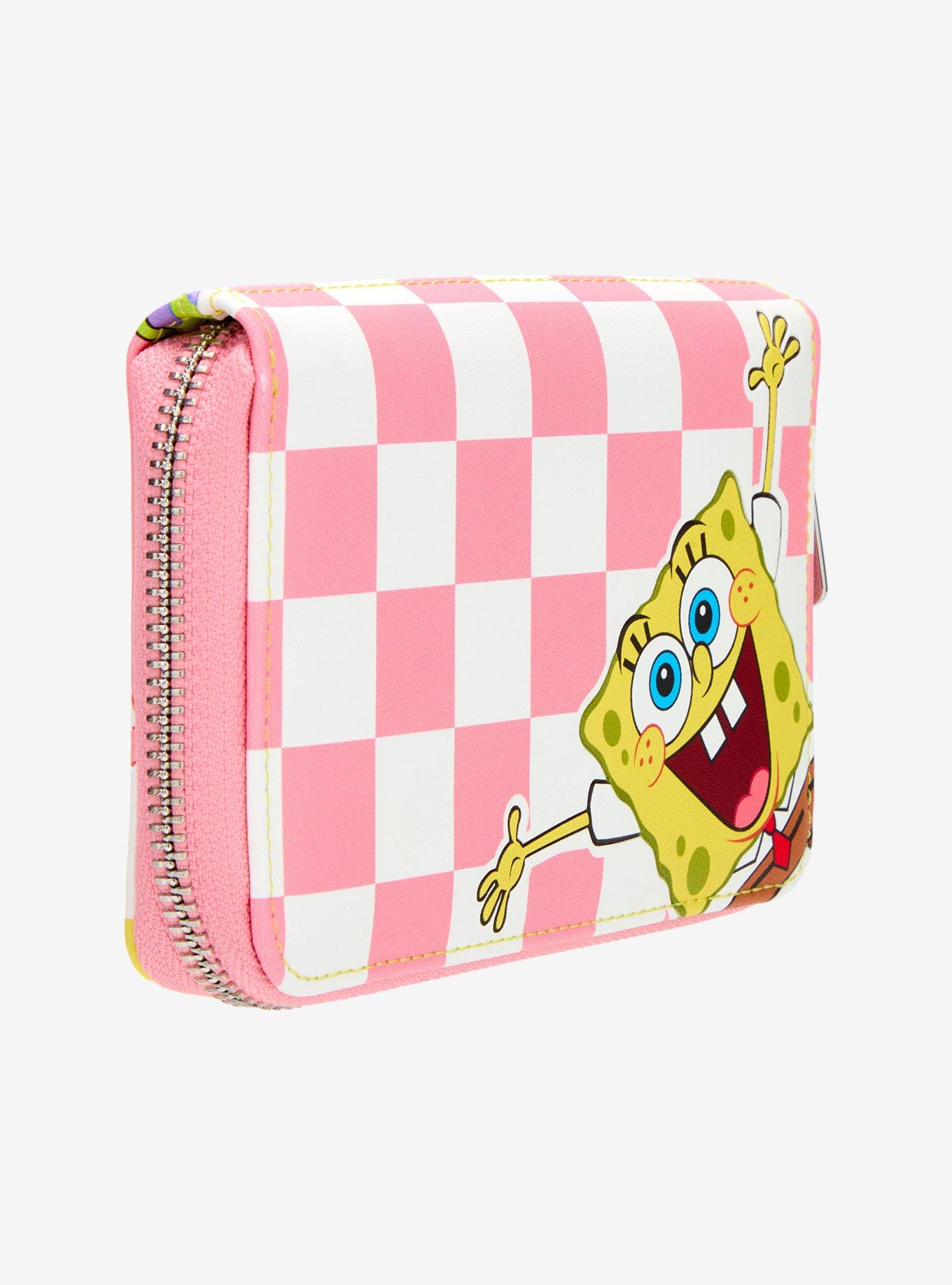 Loungefly SpongeBob SquarePants Split Checkered Zipper Wallet, , hi-res