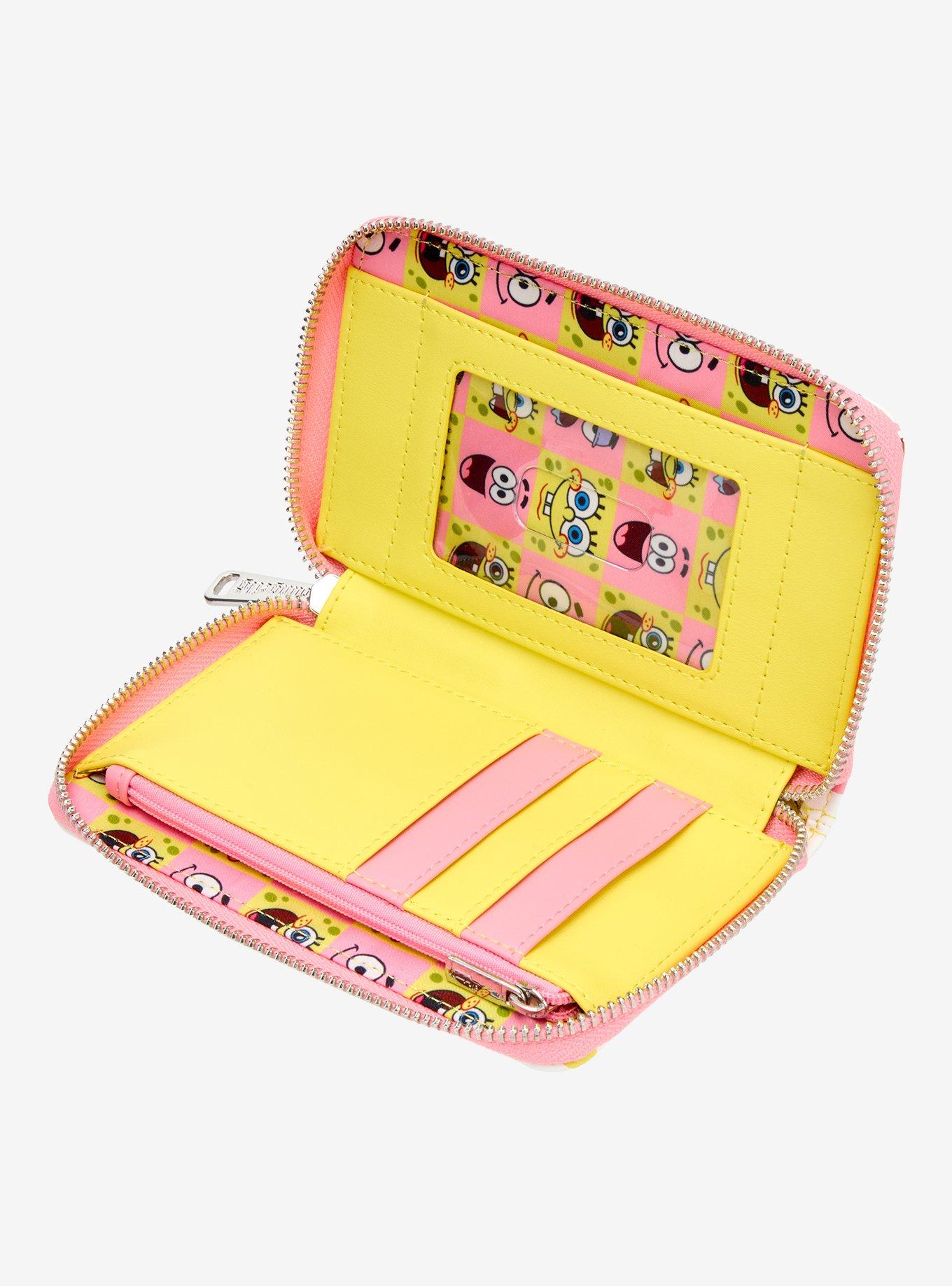 Loungefly SpongeBob SquarePants Split Checkered Zipper Wallet, , alternate