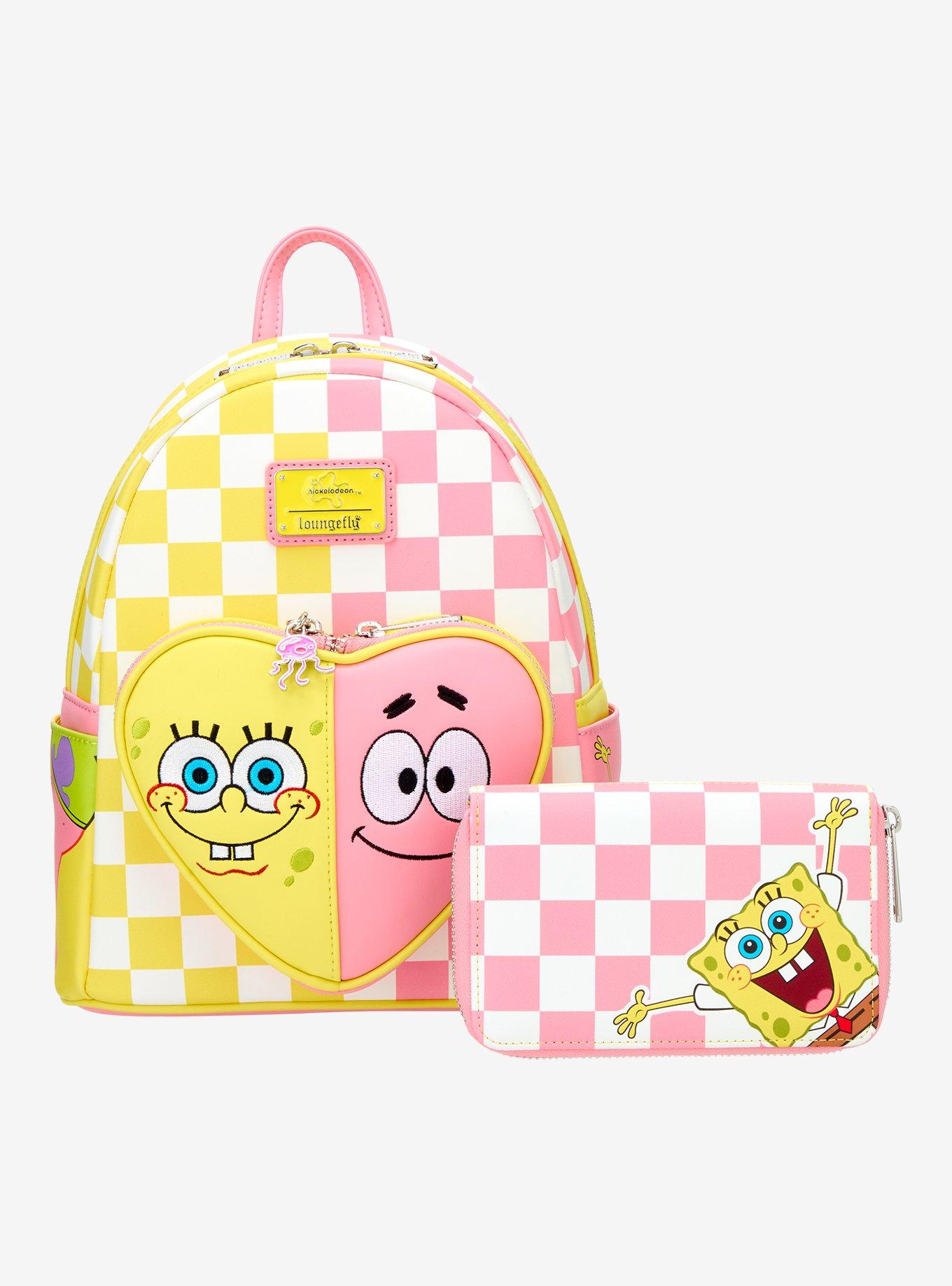 Loungefly SpongeBob SquarePants Split Checkered Zipper Wallet, , alternate