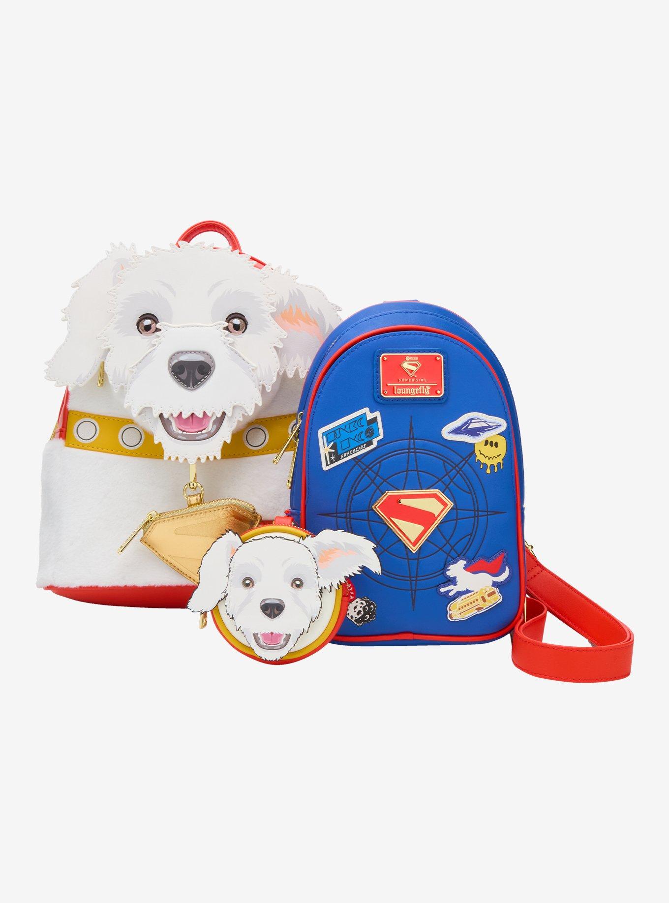 Loungefly DC Comics Supergirl Krypto Mini Backpack With Coin Purse, , alternate