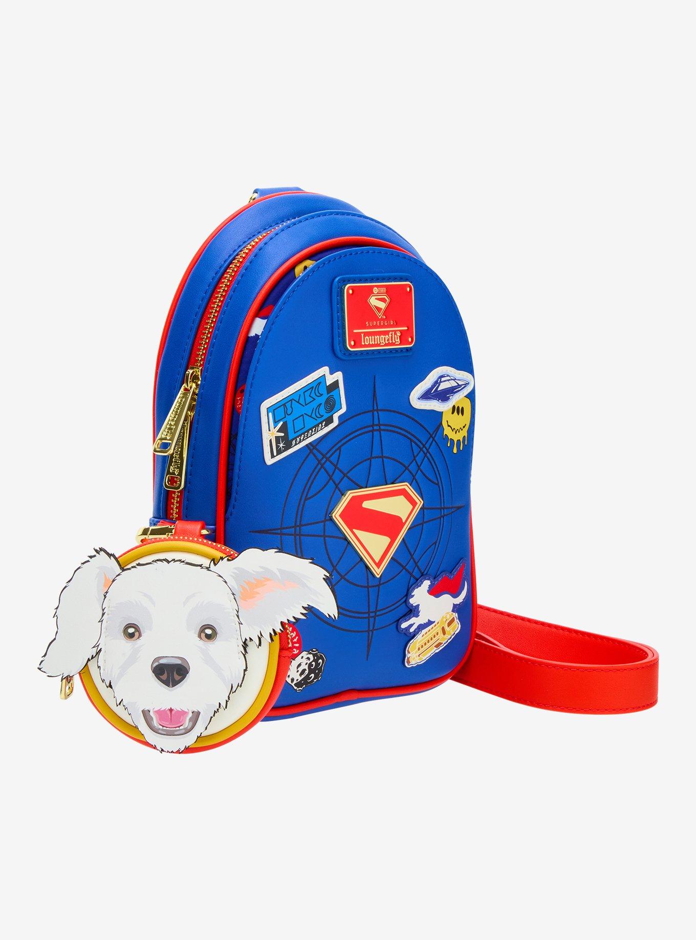 Loungefly DC Comics Supergirl Krypto Sling Bag With Coin Purse, , hi-res