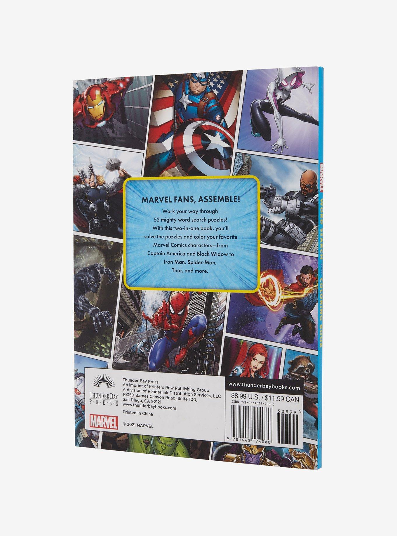 Marvel Word Search And Coloring Book, , alternate