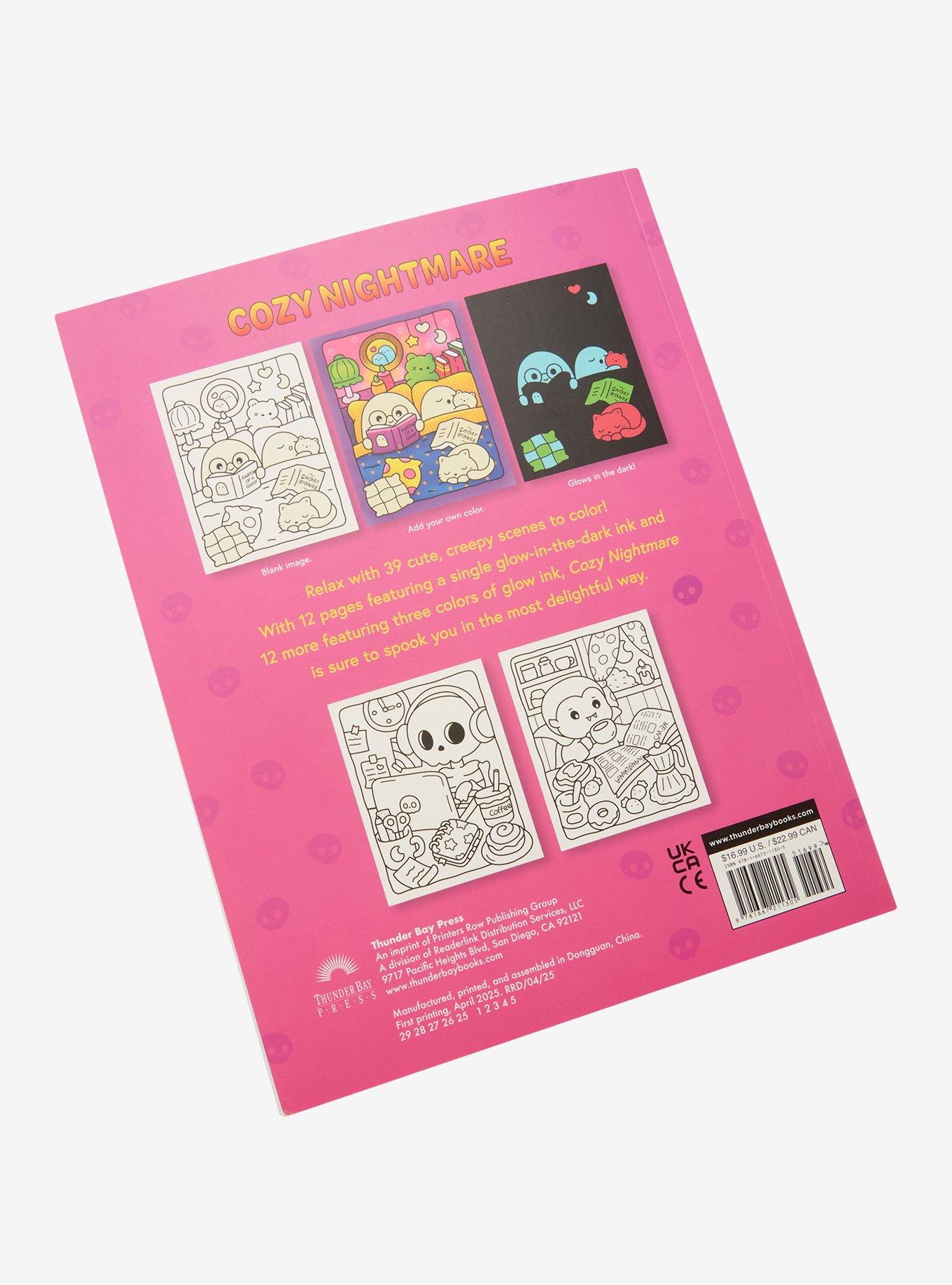 Cozy Nightmare Glow-In-The-Dark Coloring Book, , alternate