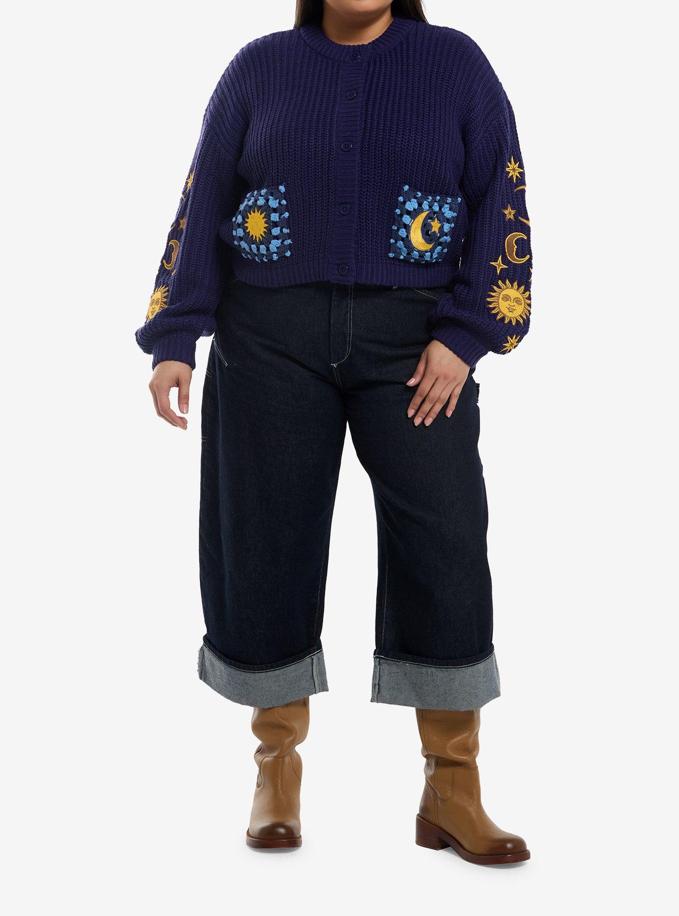 Cosmic Aura Celestial Girls Cardigan Plus Size, , hi-res
