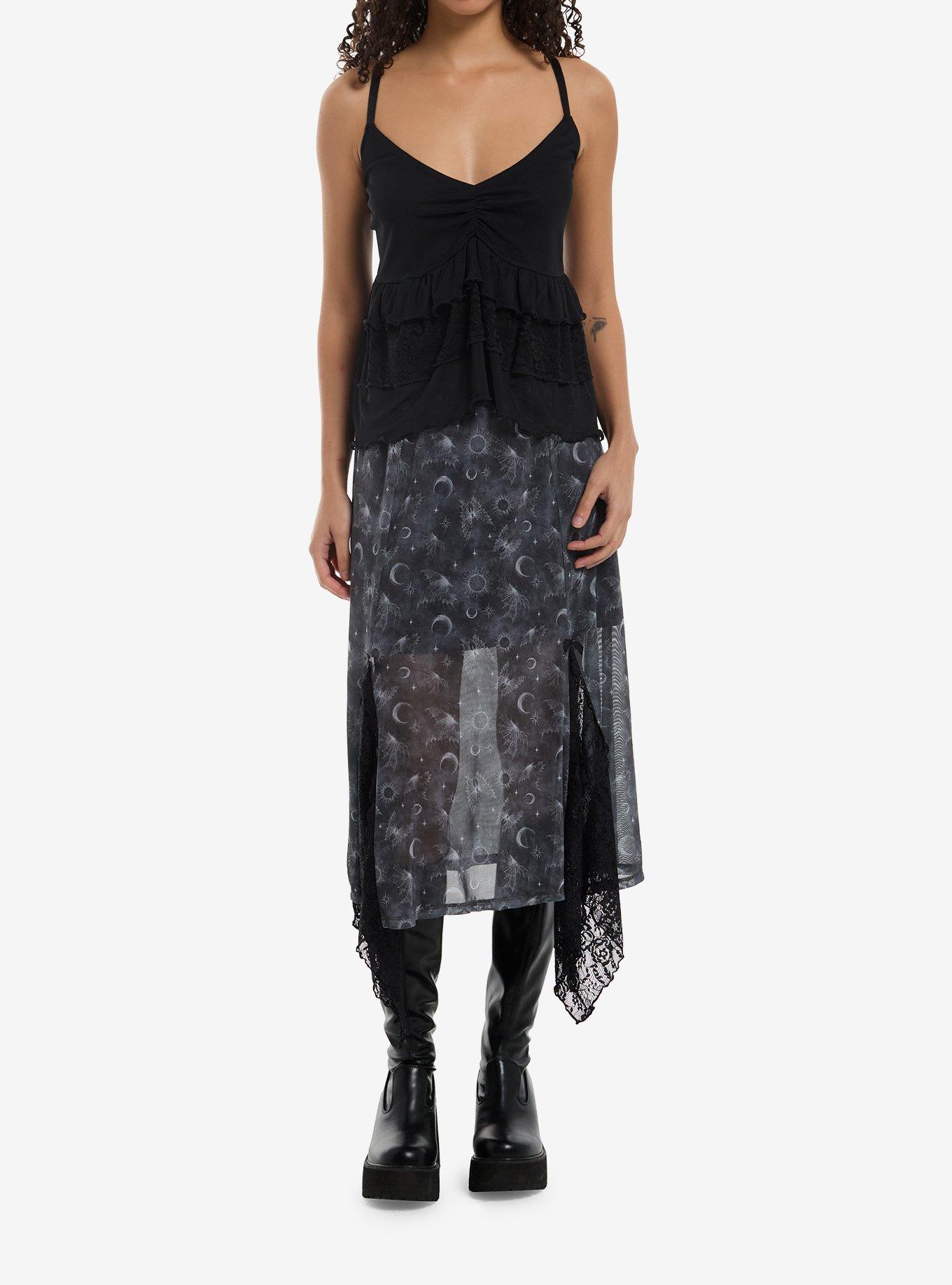 Cosmic Aura Black Tiered Cami, , hi-res