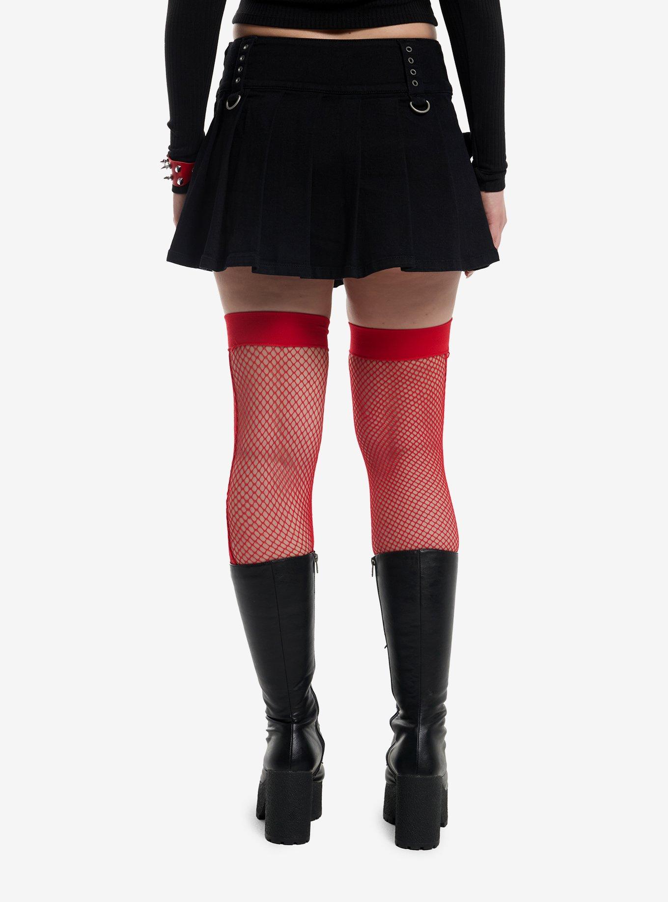 Social Collision Black Cargo Pleated Skort, , hi-res