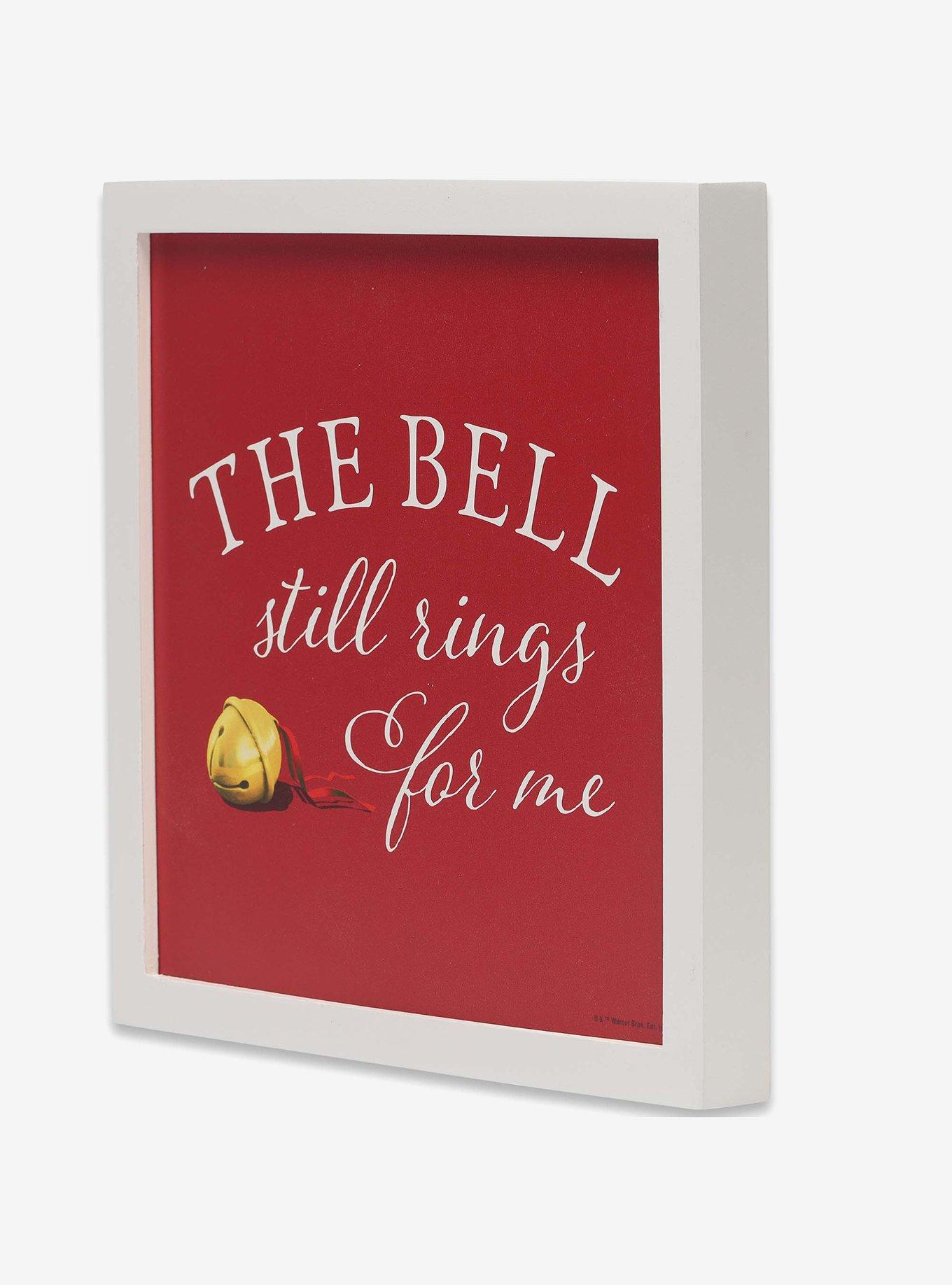 The Polar Express Bell Still Rings For Me Framed Wood Wall Decor, , hi-res