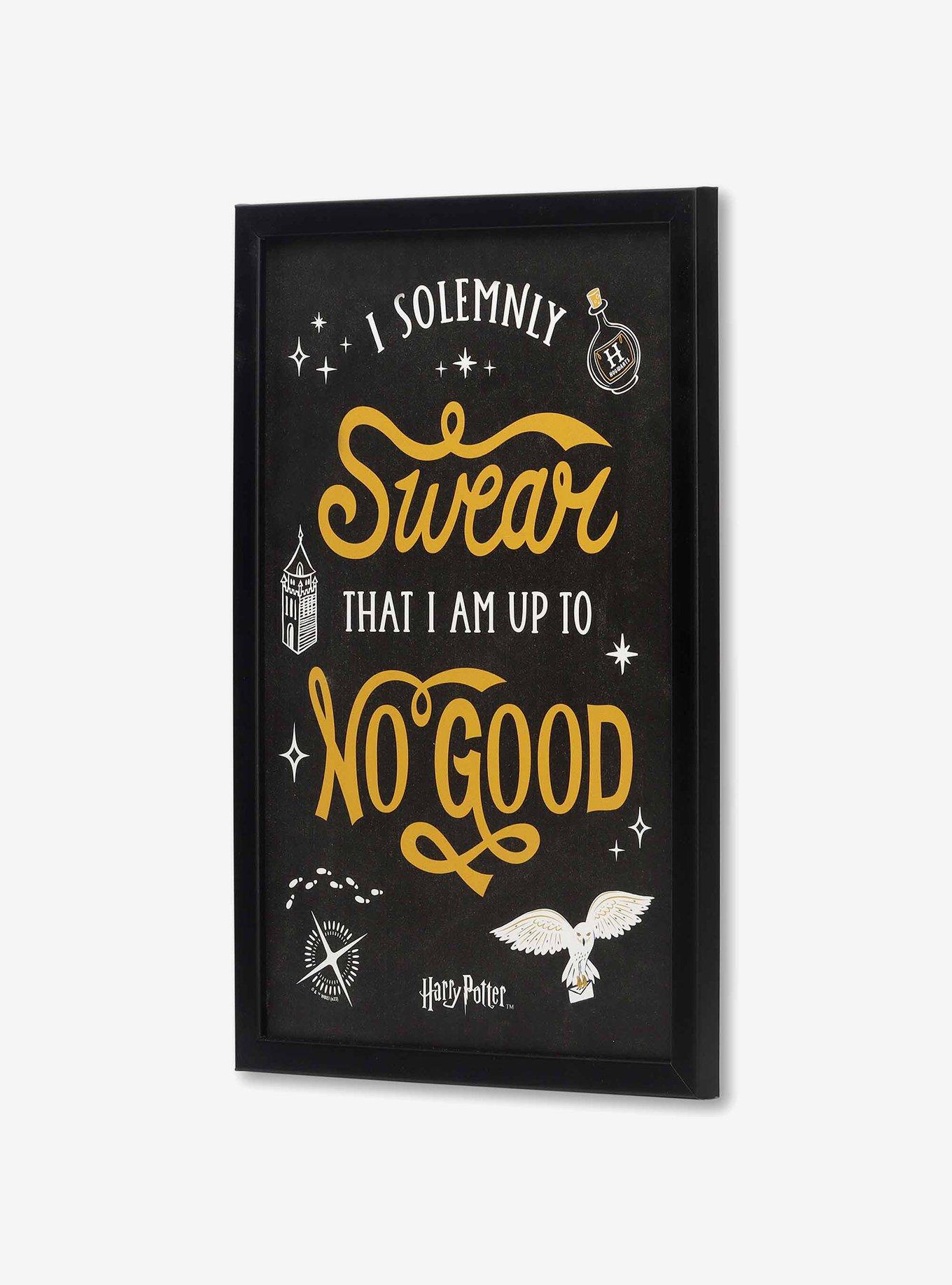 Harry Potter Up To No Good Signature Symbols Framed Wood Wall Decor, , hi-res