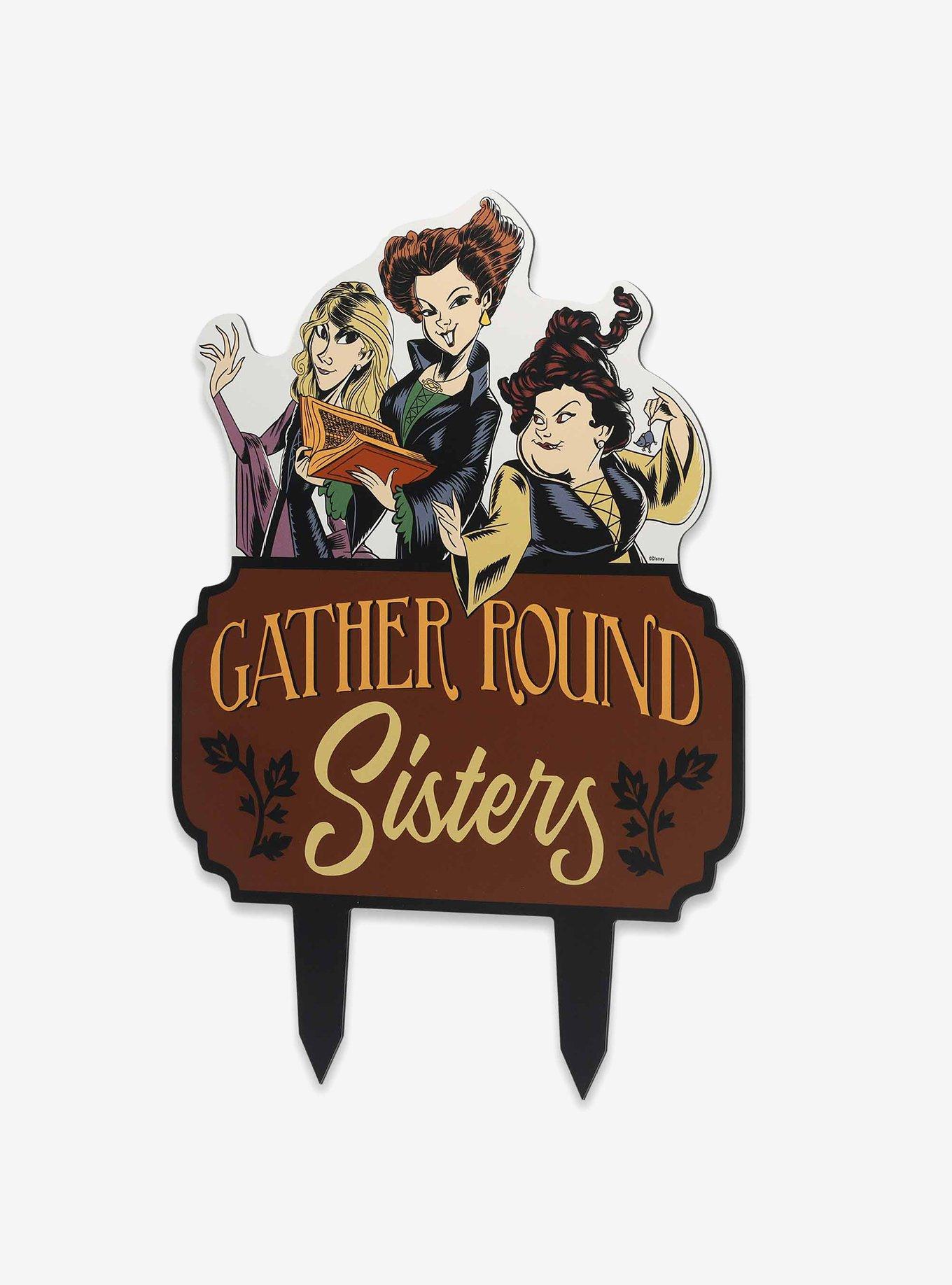 Disney Hocus Pocus Gather Round Sisters Metal Yard Stake, , hi-res