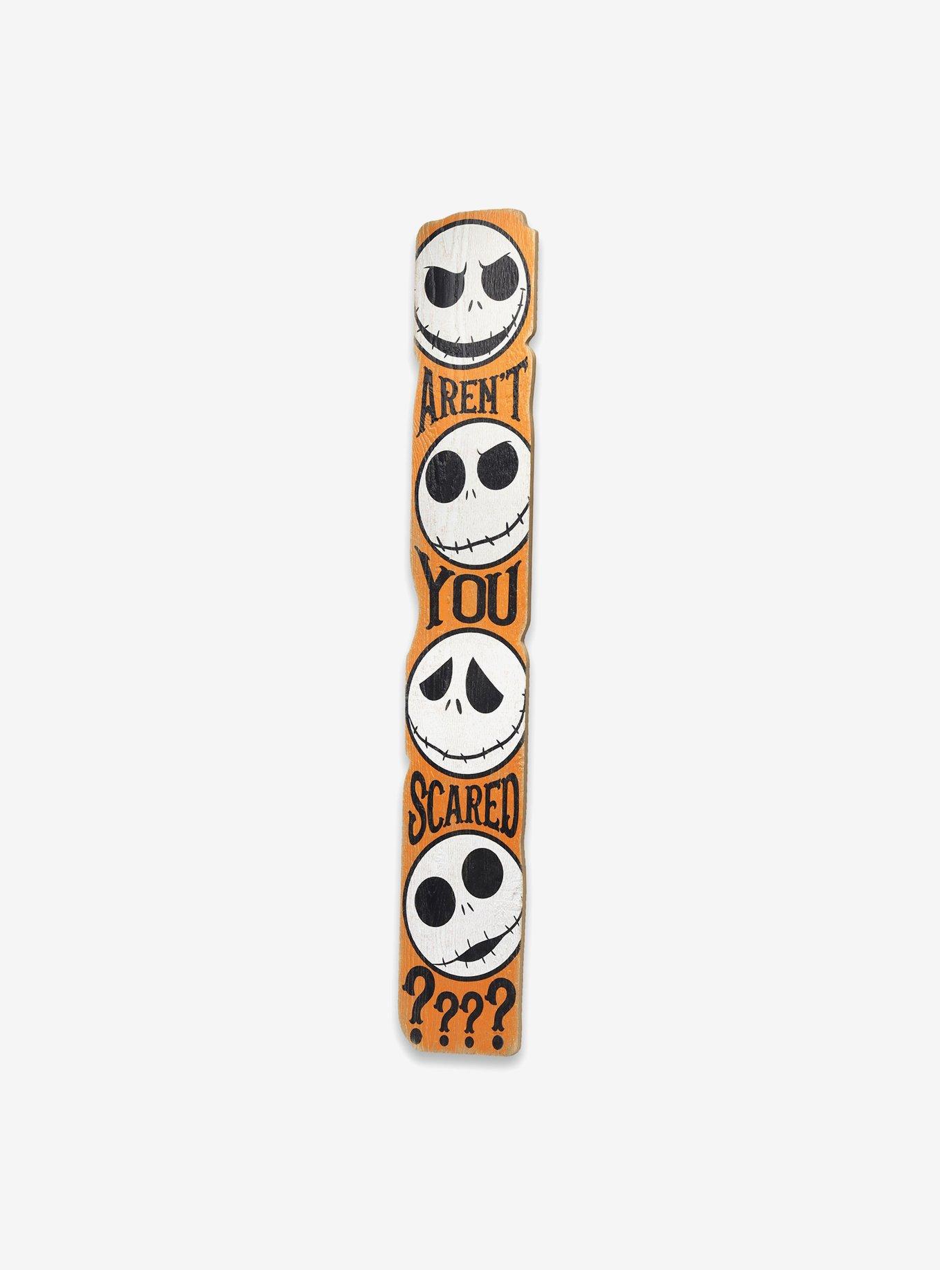 Disney Nightmare Before Christmas Aren't You Scared Porch Leaner Wood Decor, , hi-res