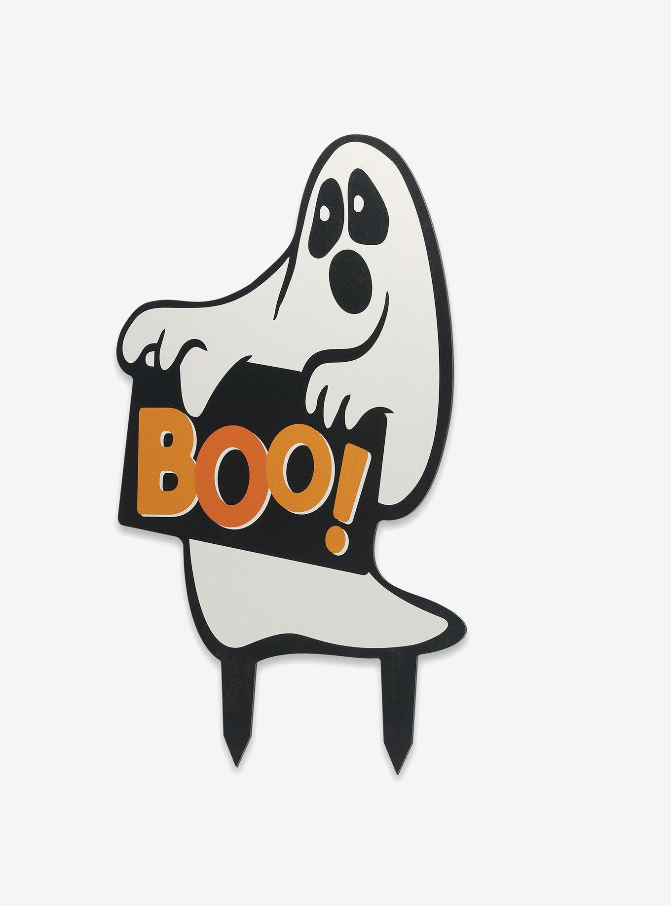 Boo Ghost Halloween Metal Yard Stake, , hi-res