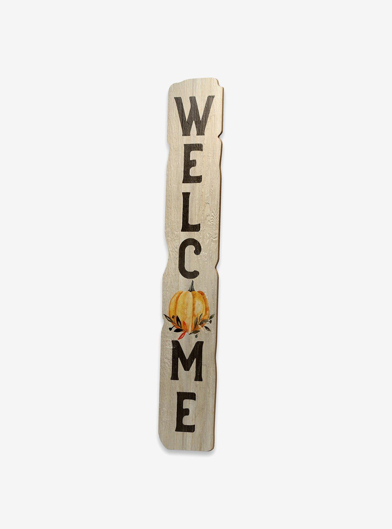 Welcome Fall Pumpkin Vertical Porch Leaner Wood Wall Decor, , hi-res