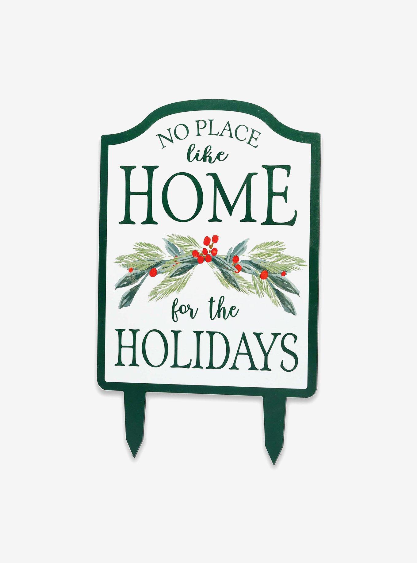 Home For The Holidays Christmas Holly Metal Yard Stake, , hi-res