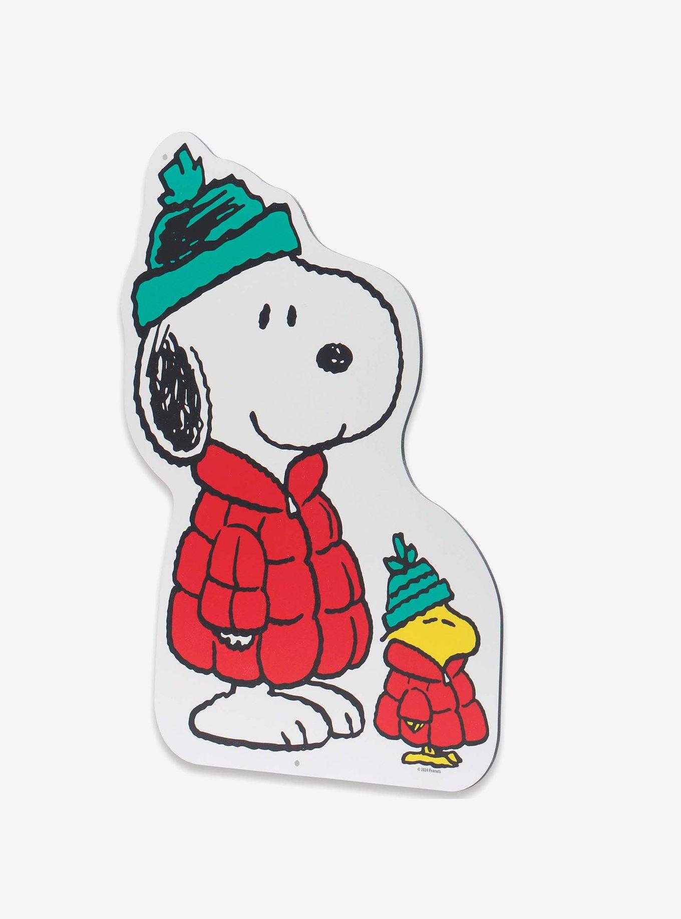 Peanuts Snoopy & Woodstock Winter Attire Metal Sign, , alternate