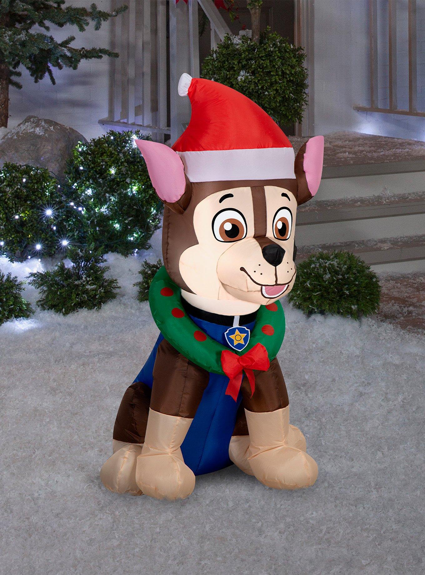 Paw Patrol Chase in Santa Hat Christmas Airblown Inflatable, , hi-res