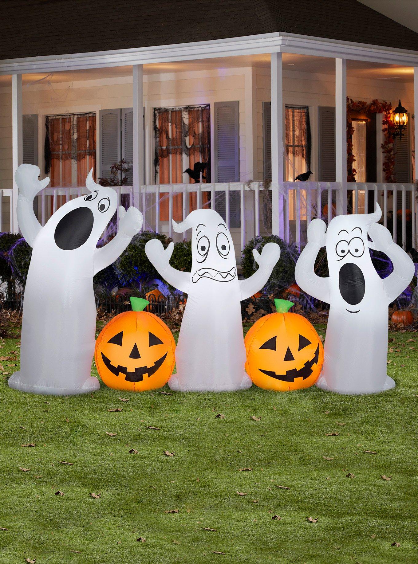 Ghost Trio with Jack O' Lanterns Airblown Inflatable, , hi-res