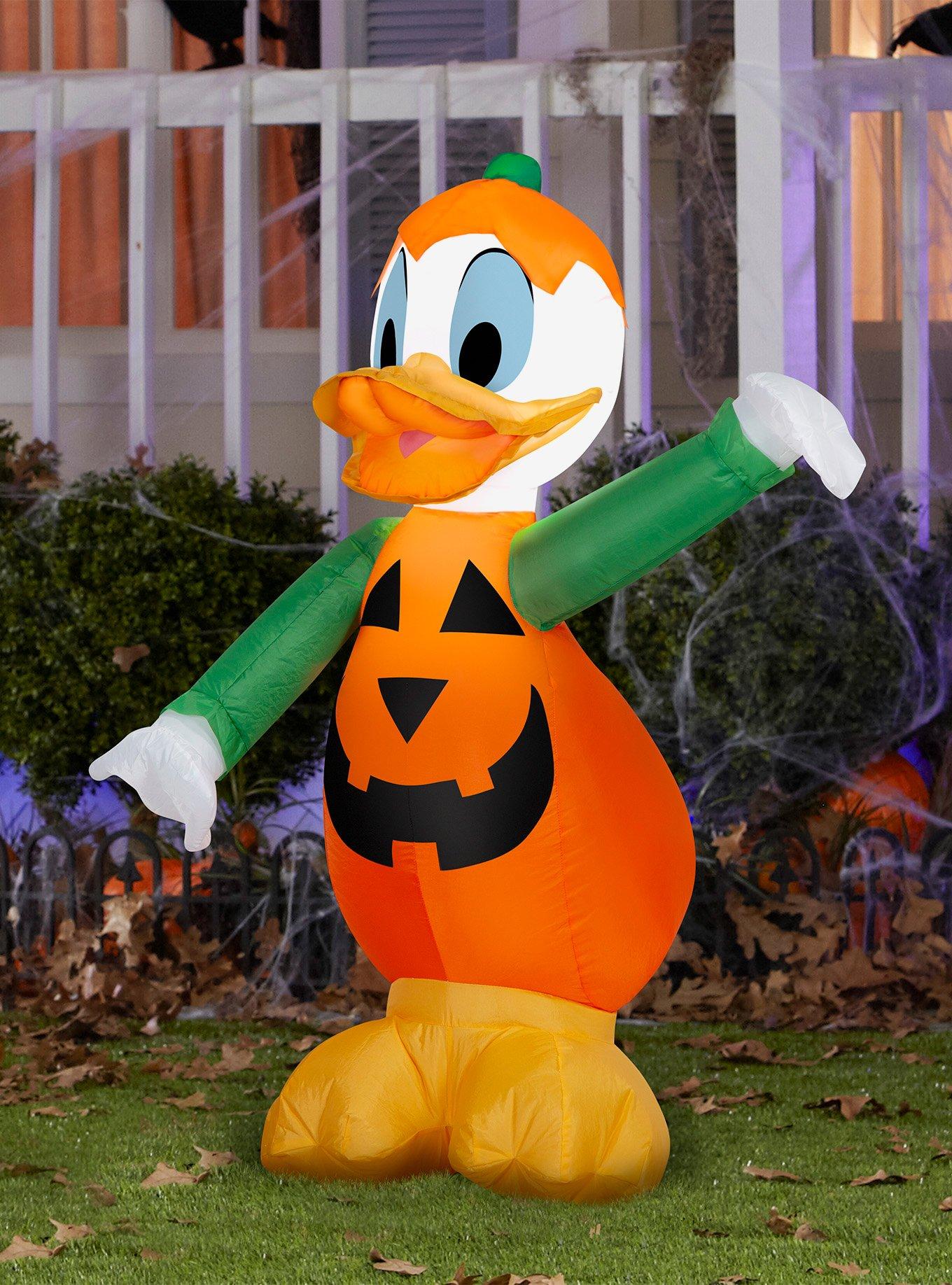 Disney Donald Duck in Pumpkin Costume Airblown Inflatable, , hi-res