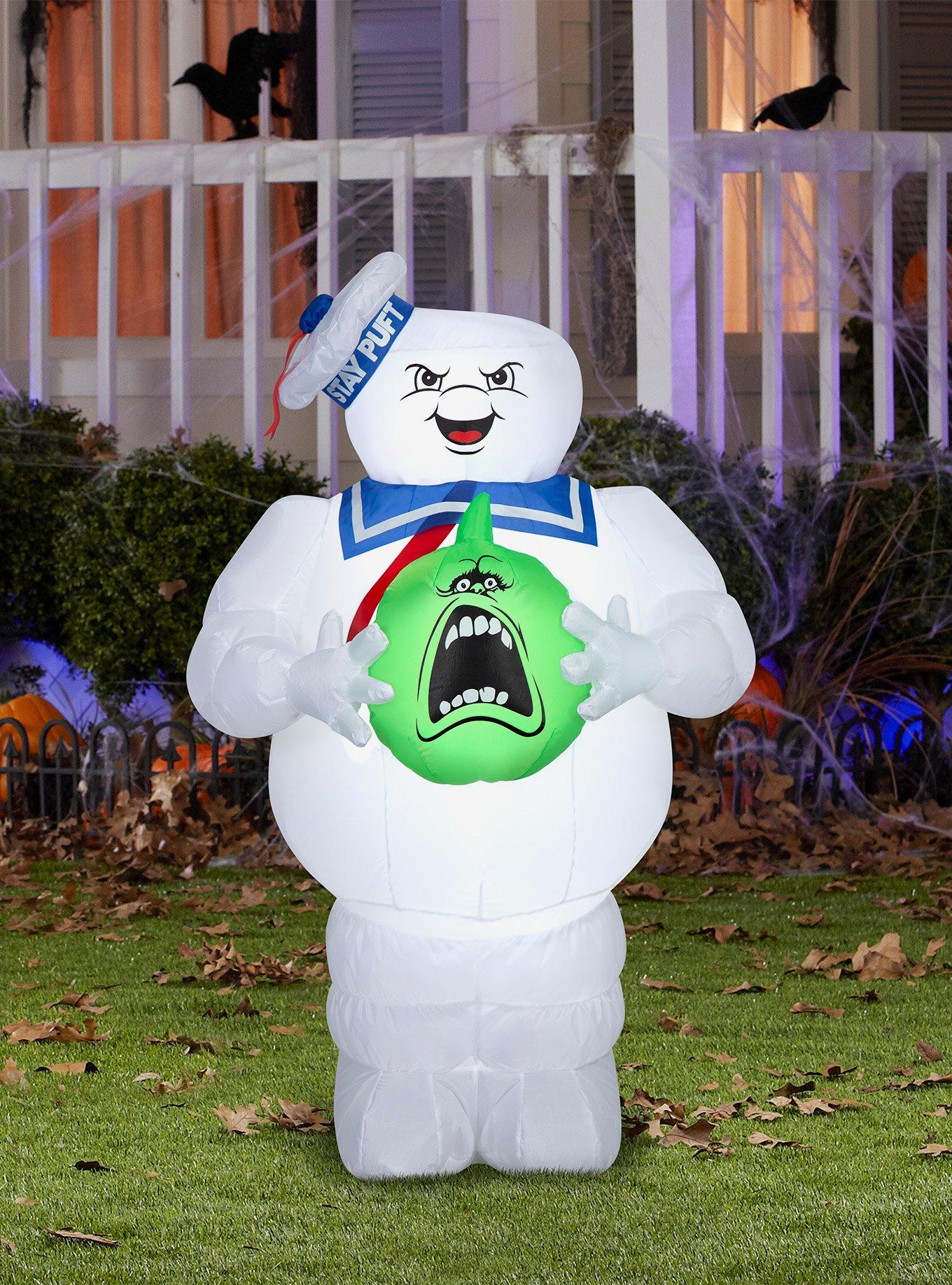 Ghostbusters Stay Puft with Pumpkin Airblown Inflatable, , hi-res