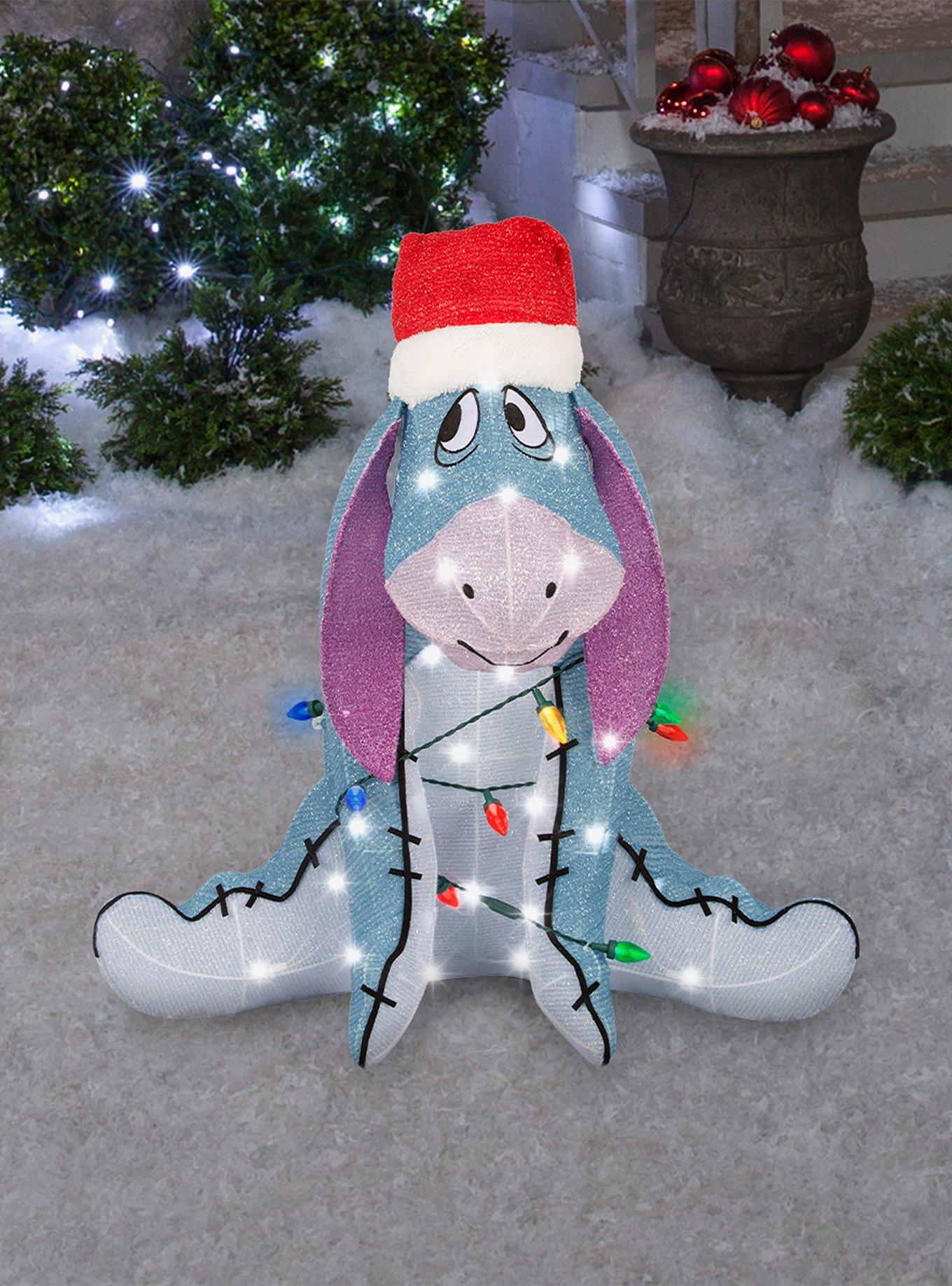 Disney Winnie The Pooh Eeyore Disney Lighted Tinsel Sculpture, , hi-res