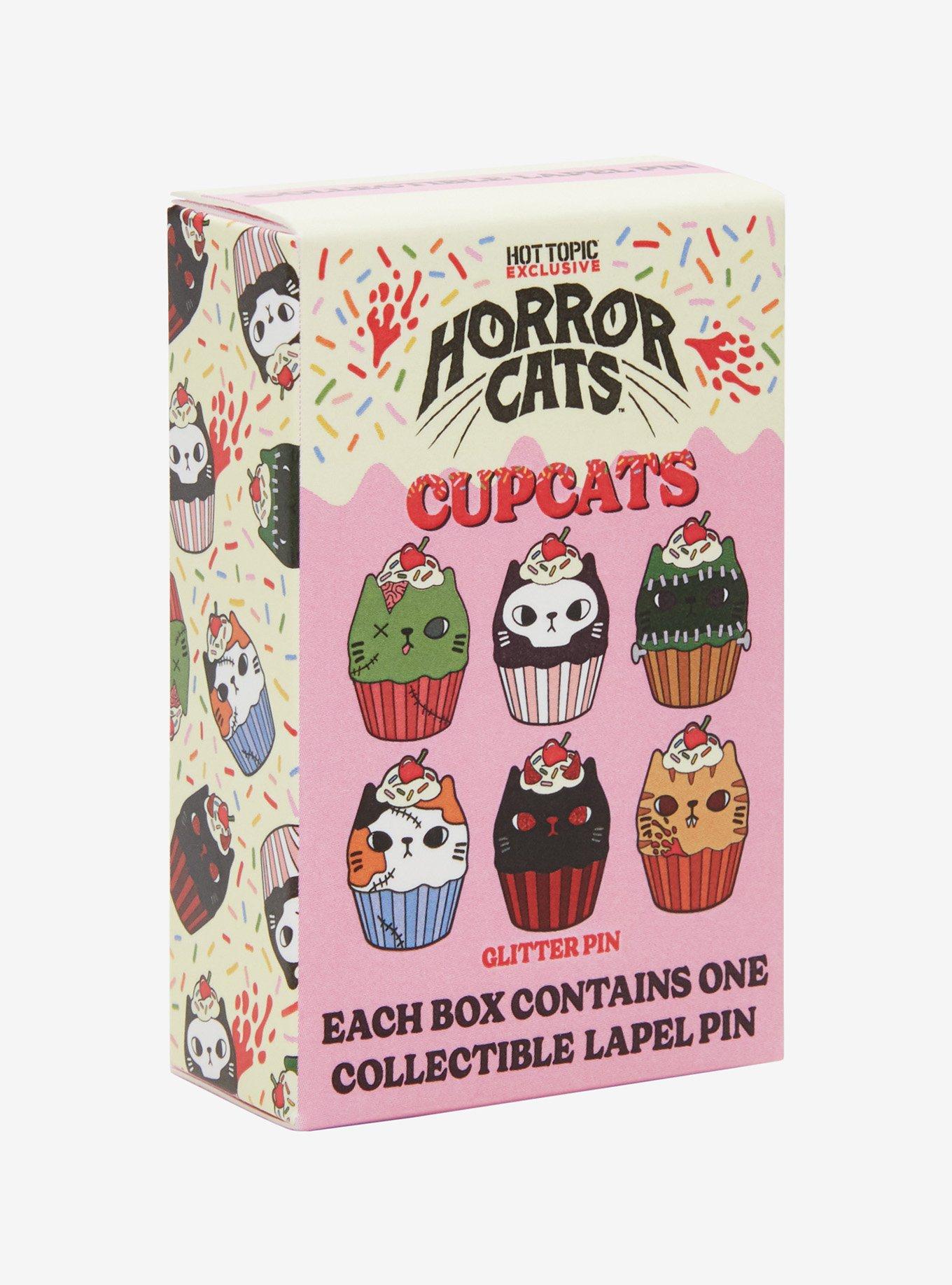 Horror Cats Cupcake Blind Box Enamel Pin Hot Topic Exclusive, , hi-res