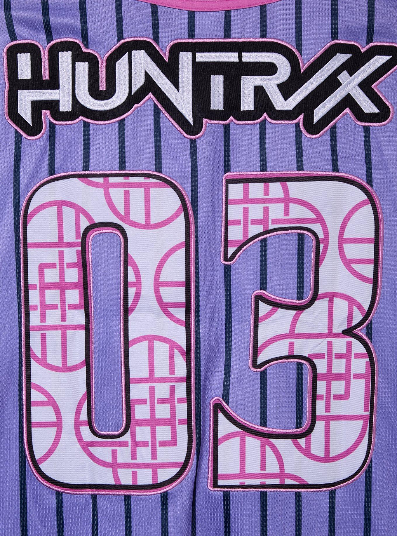 KPop Demon Hunters HUNTR/X Baseball Jersey &mdash; BoxLunch Exclusive, PURPLE, alternate