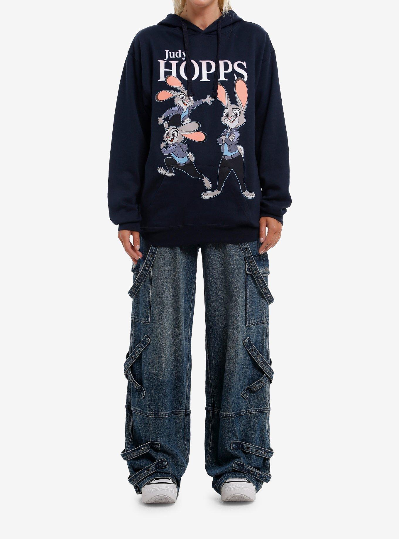 Disney Zootopia Judy Hopps Collage Hoodie, NAVY, alternate