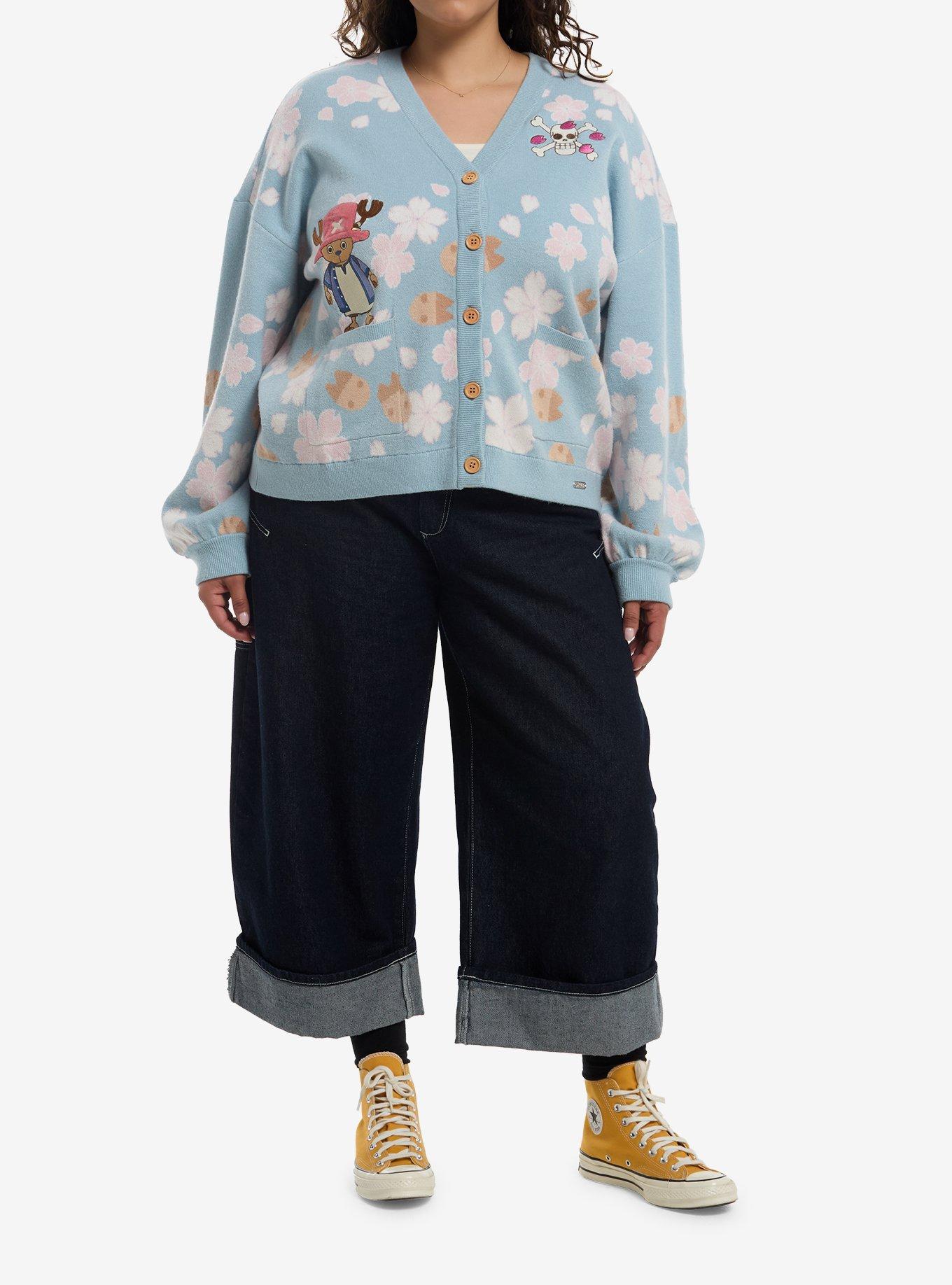 One Piece Chopper Cherry Blossoms Girls Cardigan Plus Size, , hi-res