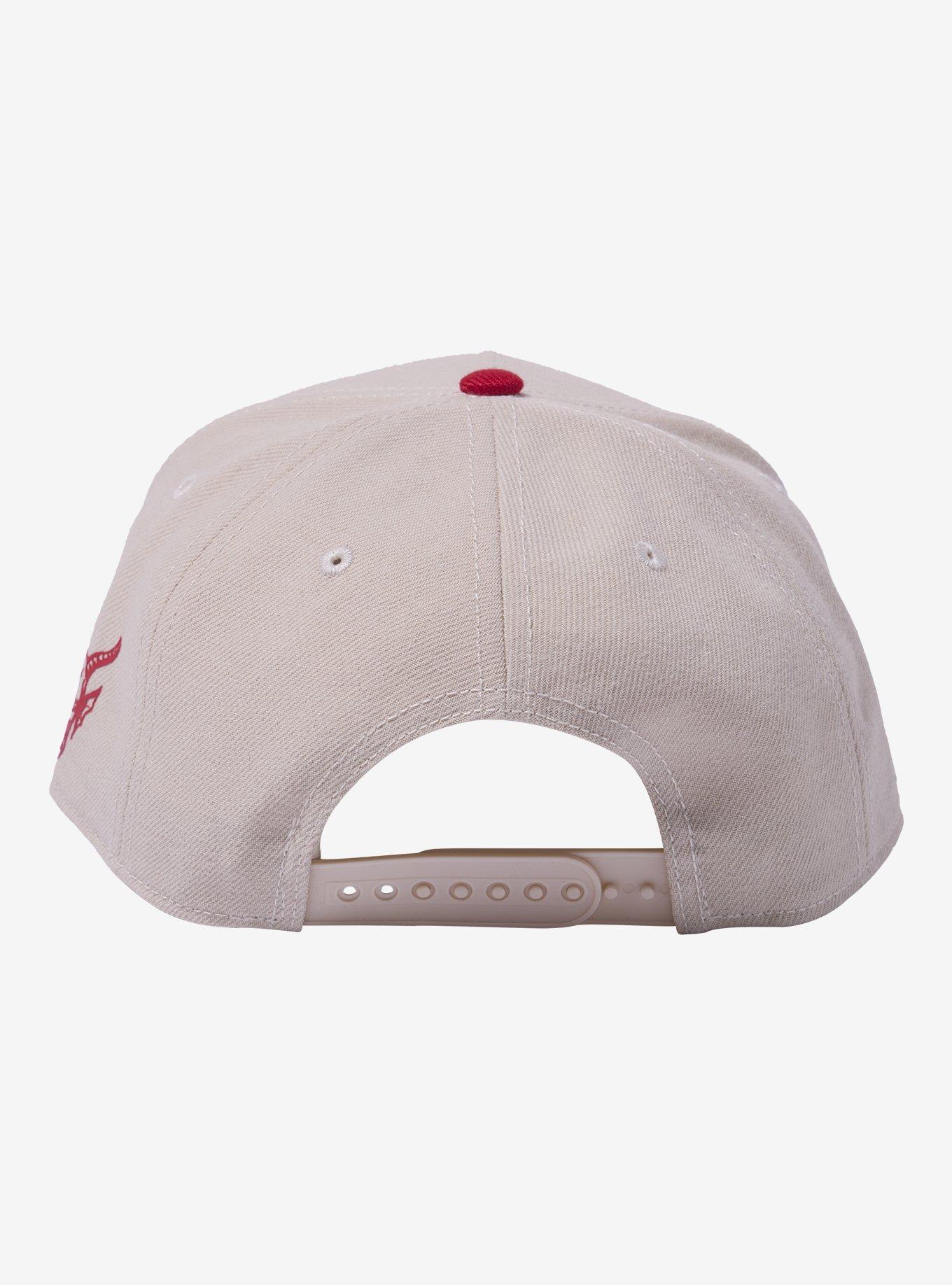 Stranger Things Hellfire Club Upside Down Logo Snapback Hat, , alternate