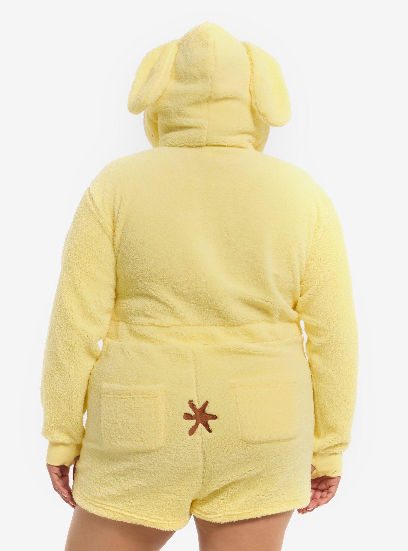 Pompompurin Fuzzy Girls Romper Plus Size, , alternate