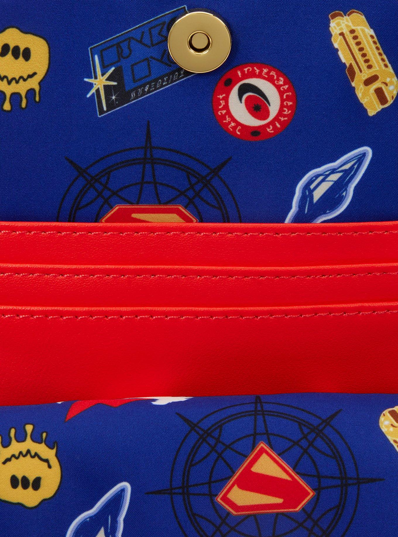 Loungefly DC Comics Supergirl Patches Crossbody Sling Bag with Krypto Coin Purse, , alternate