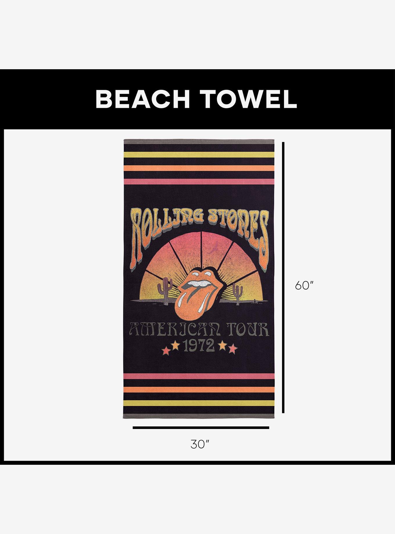 The Rolling Stones American Tour 1972 Microfiber Beach Towel