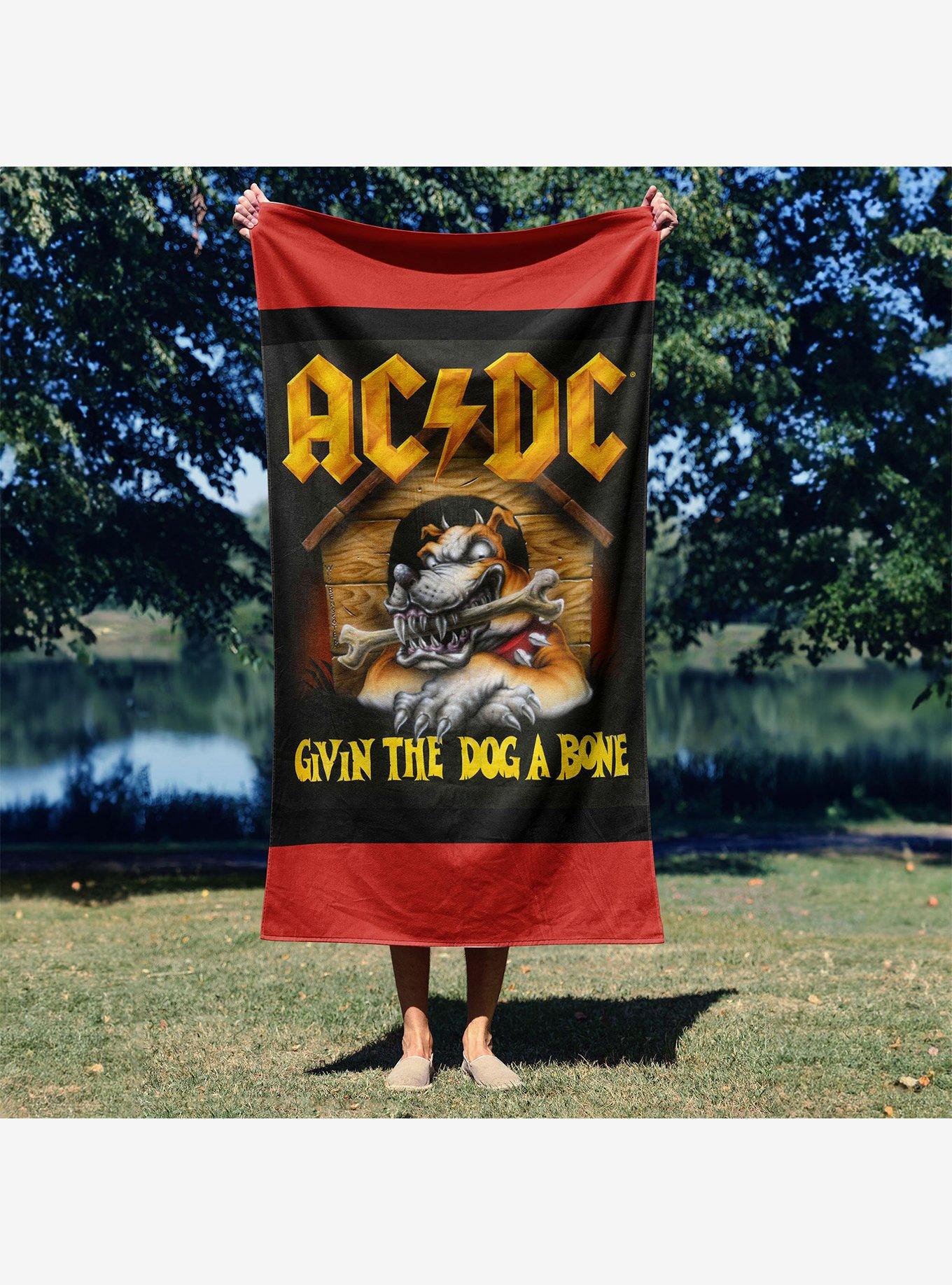 AC/DC Give Em A Bone Microfiber Beach Towel