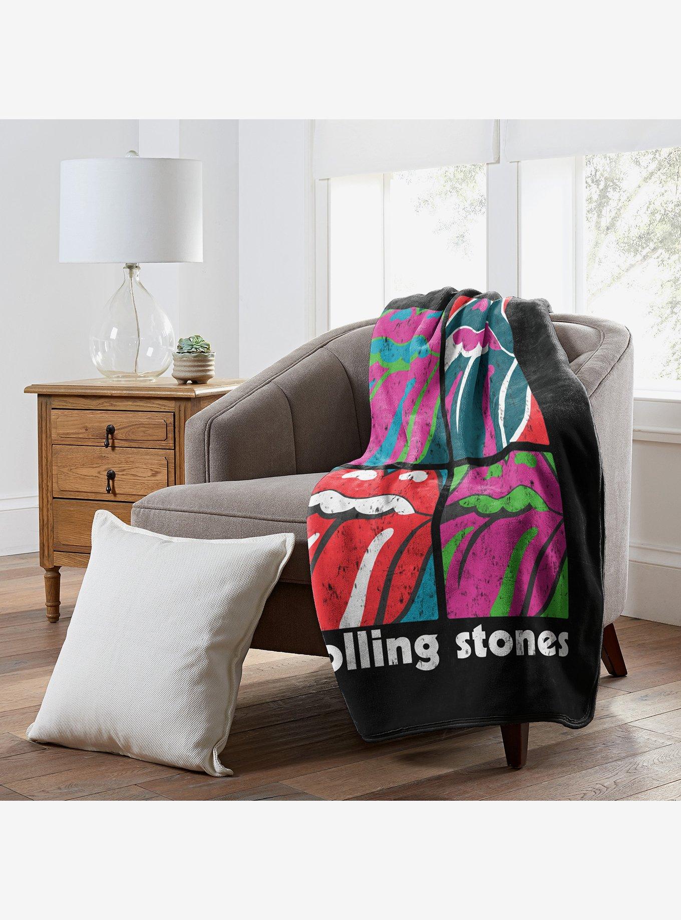 The Rolling Stones Multi Tongues Cloud Touch Throw Blanket, , alternate