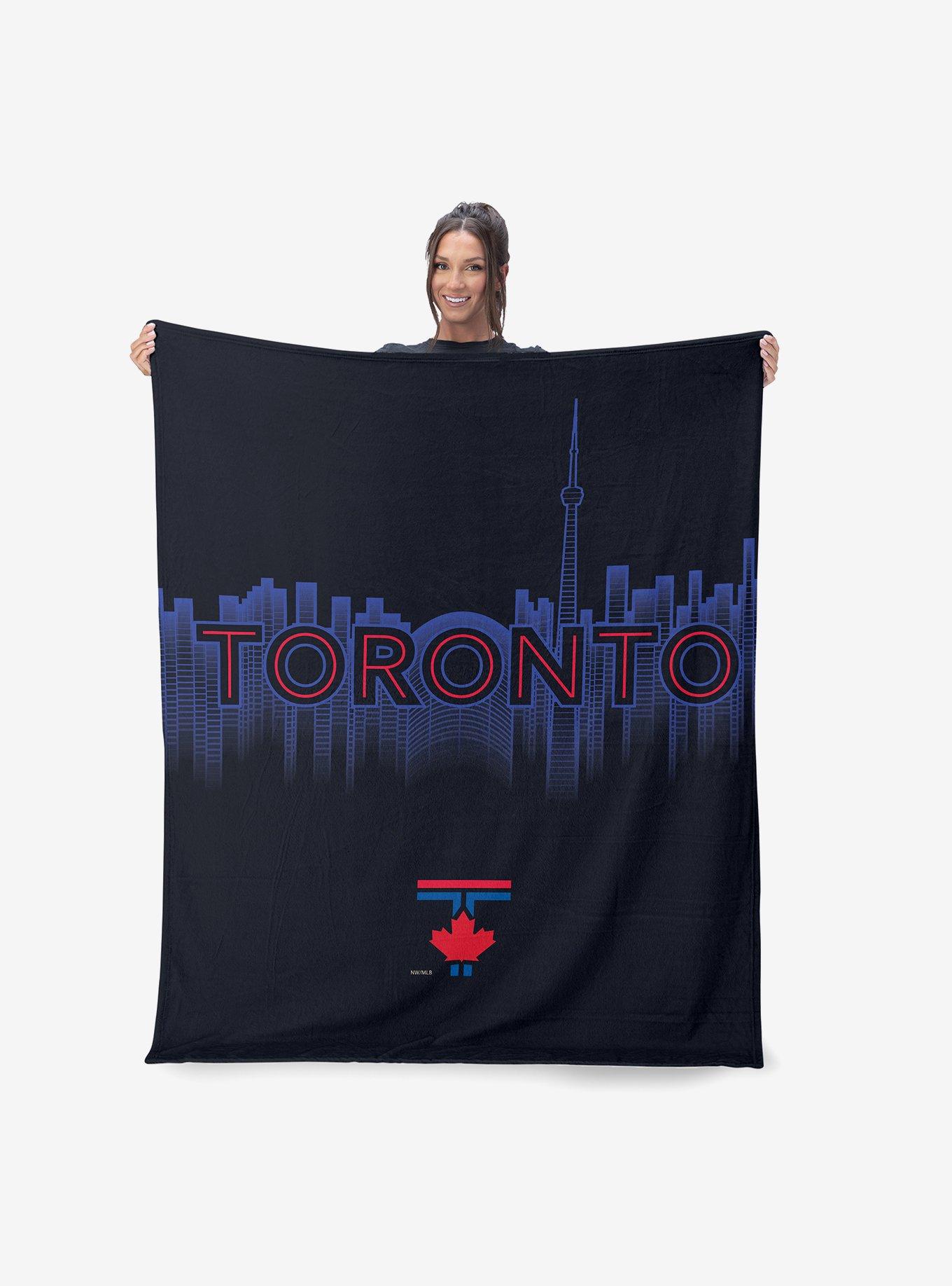 MLB Toronto Blue Jays City Connect Silk Touch Sherpa Throw Blanket, , alternate