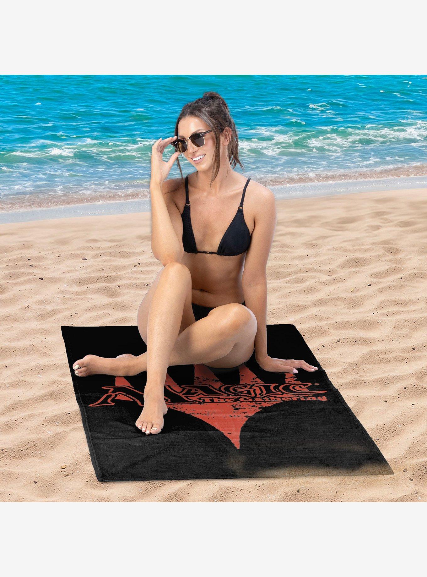 Magic: The Gathering Retro Orange Logo Microfiber Beach Towel, , hi-res