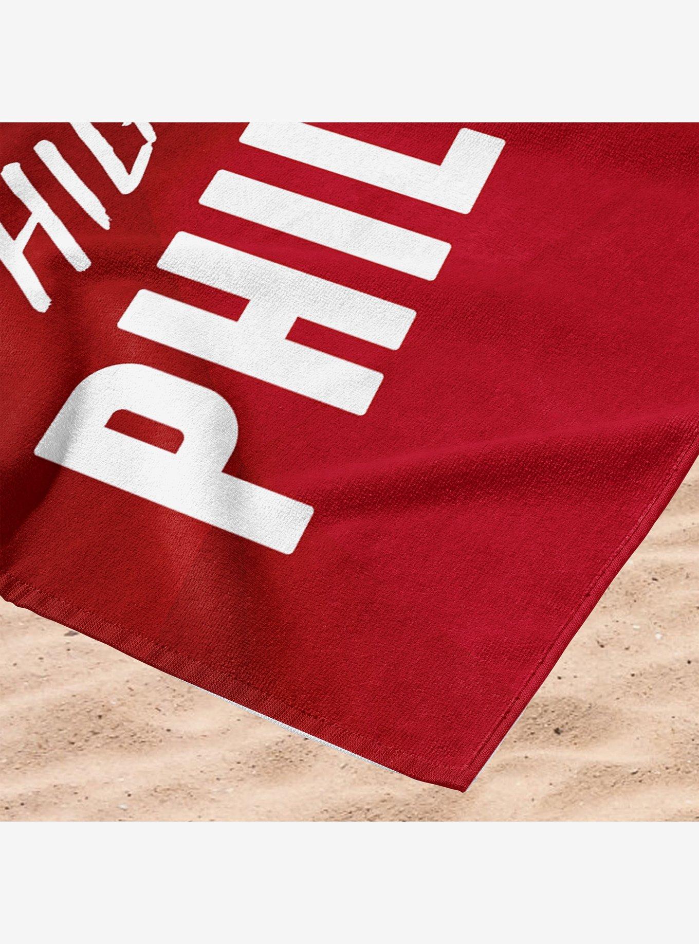 MLB Philadelphia Phillies Stretch Microfiber Beach Towel, , alternate