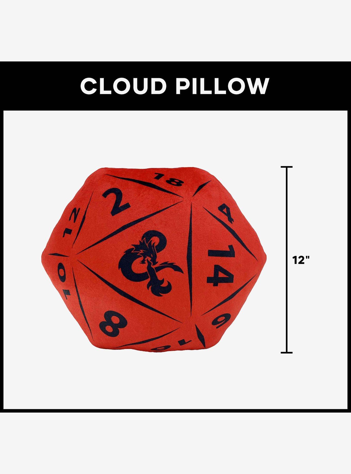 Dungeons & Dragons D20 Die Knife Edge Cloud Pillow, , alternate