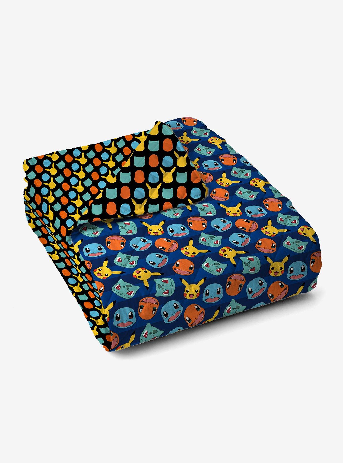 Pokémon Striped Favorites Twin Quilted Blanket, , alternate