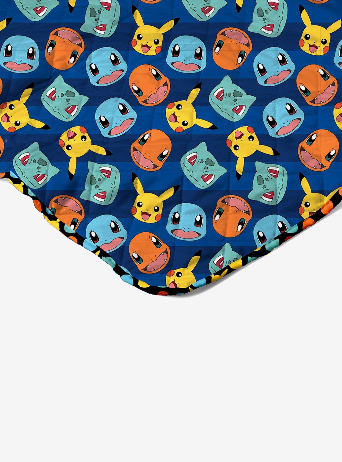 Pokémon Striped Favorites Full/Queen Quilted Blanket, , hi-res