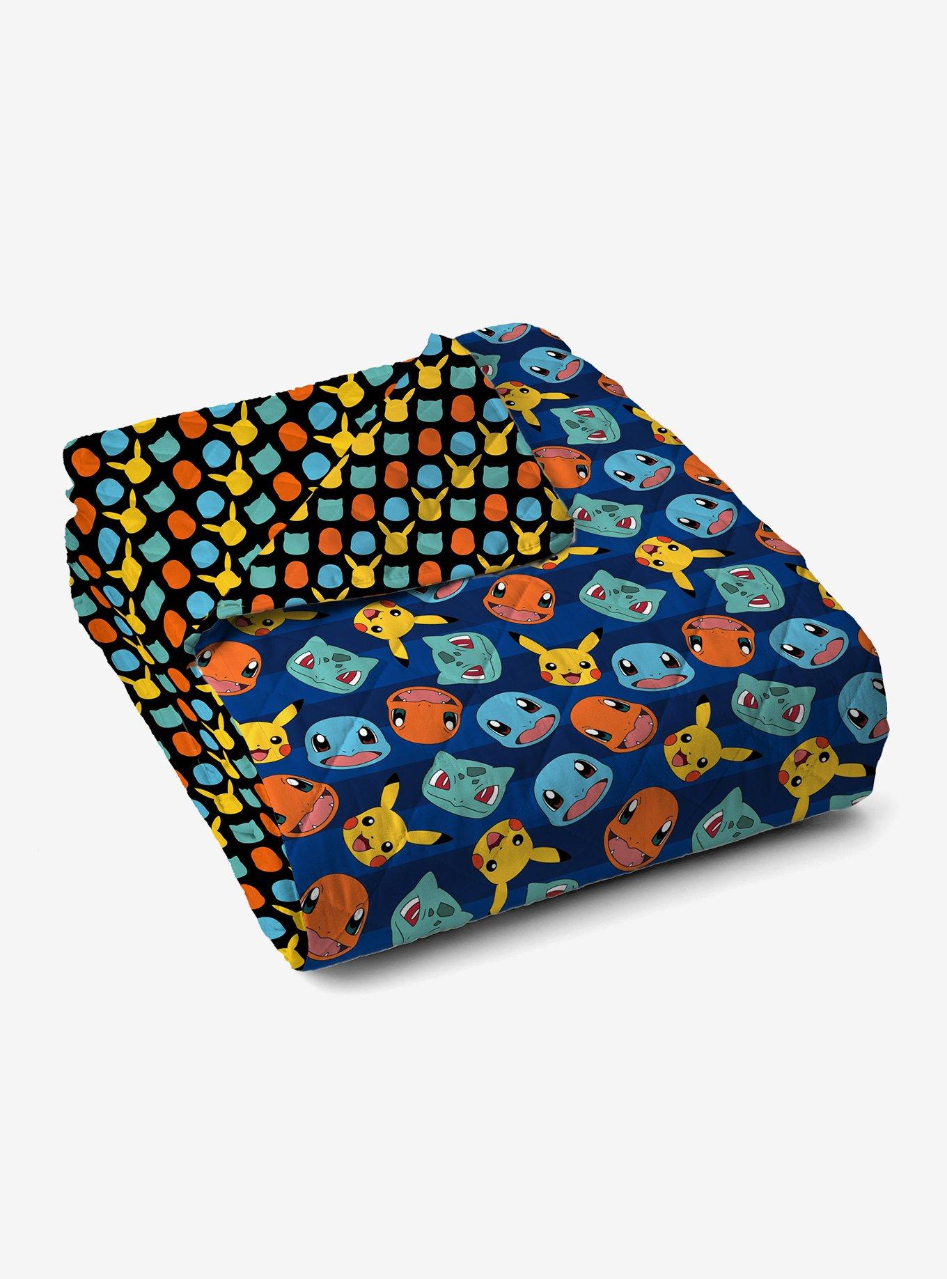 Pokémon Striped Favorites Quilted Throw Blanket, , alternate
