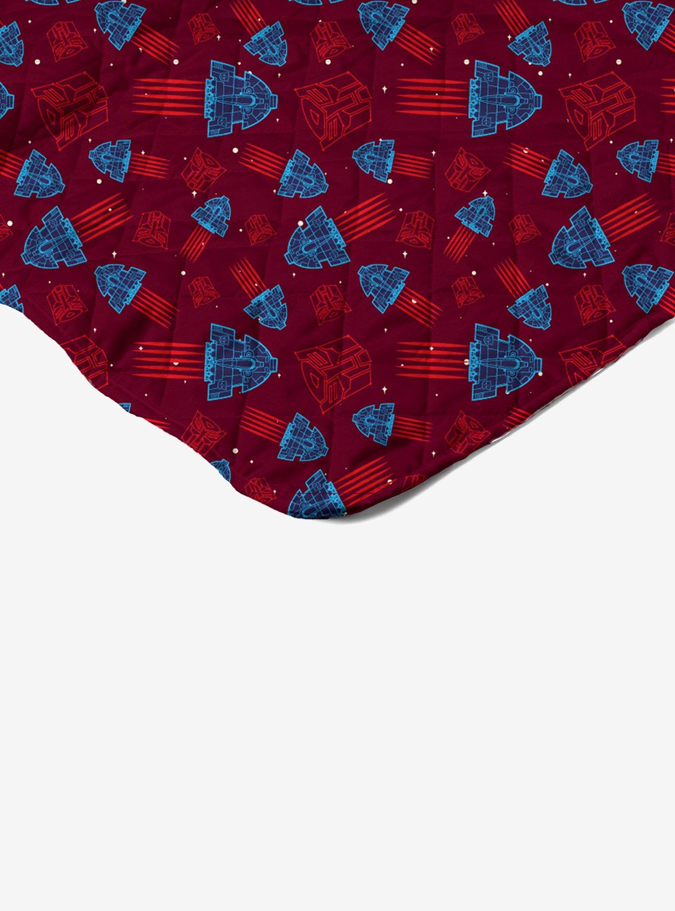 Transformers Autobots Versus Decepticons Quilted Throw Blanket, , alternate