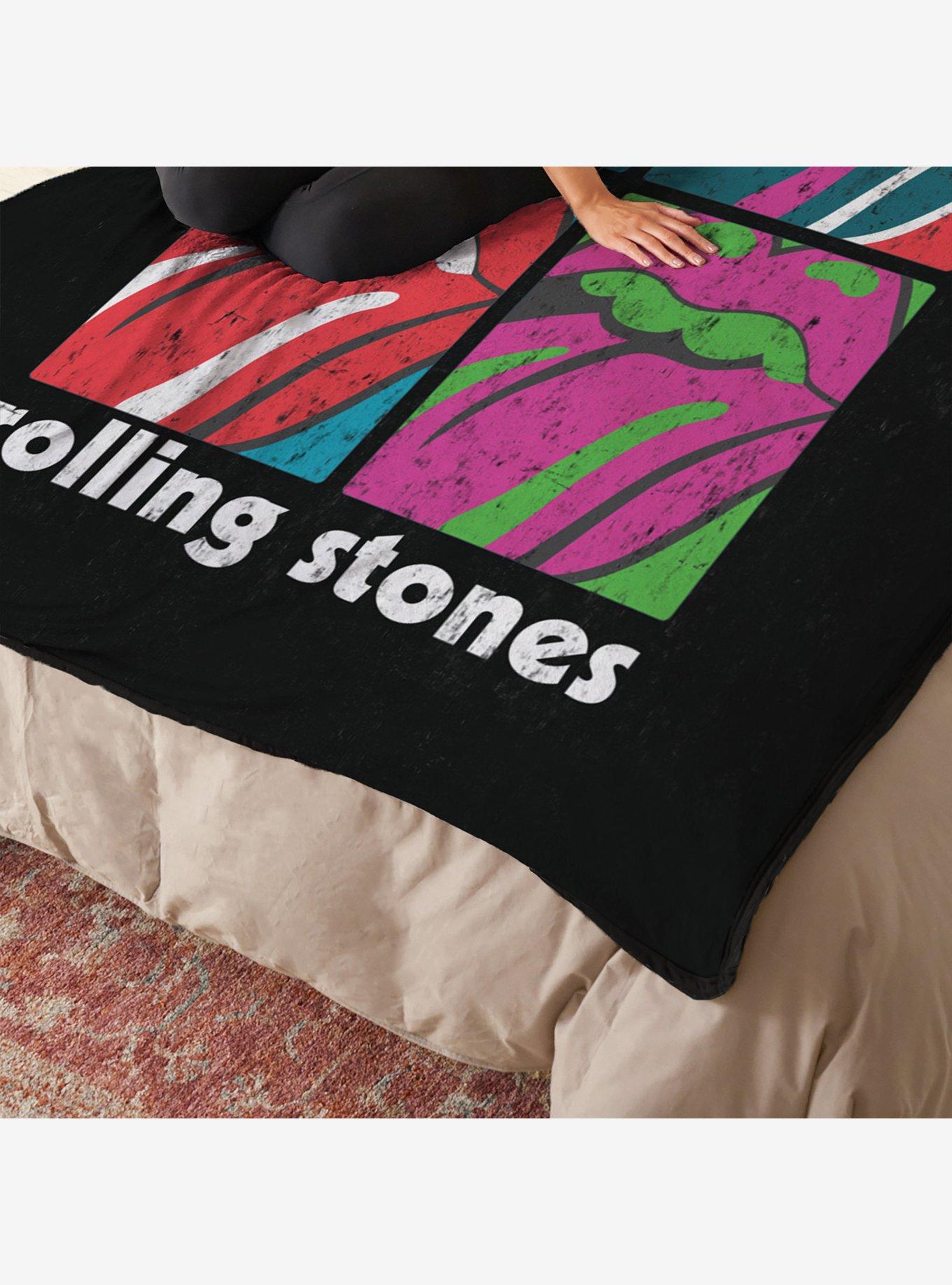 The Rolling Stones Multi Tongues Cloud Touch Throw Blanket, , hi-res