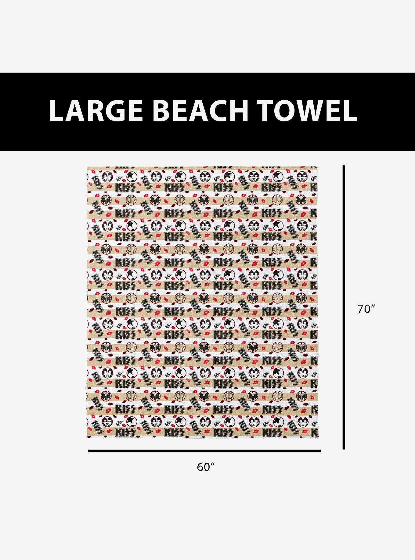KISS Sunkissed Beach Towel for Two, , alternate