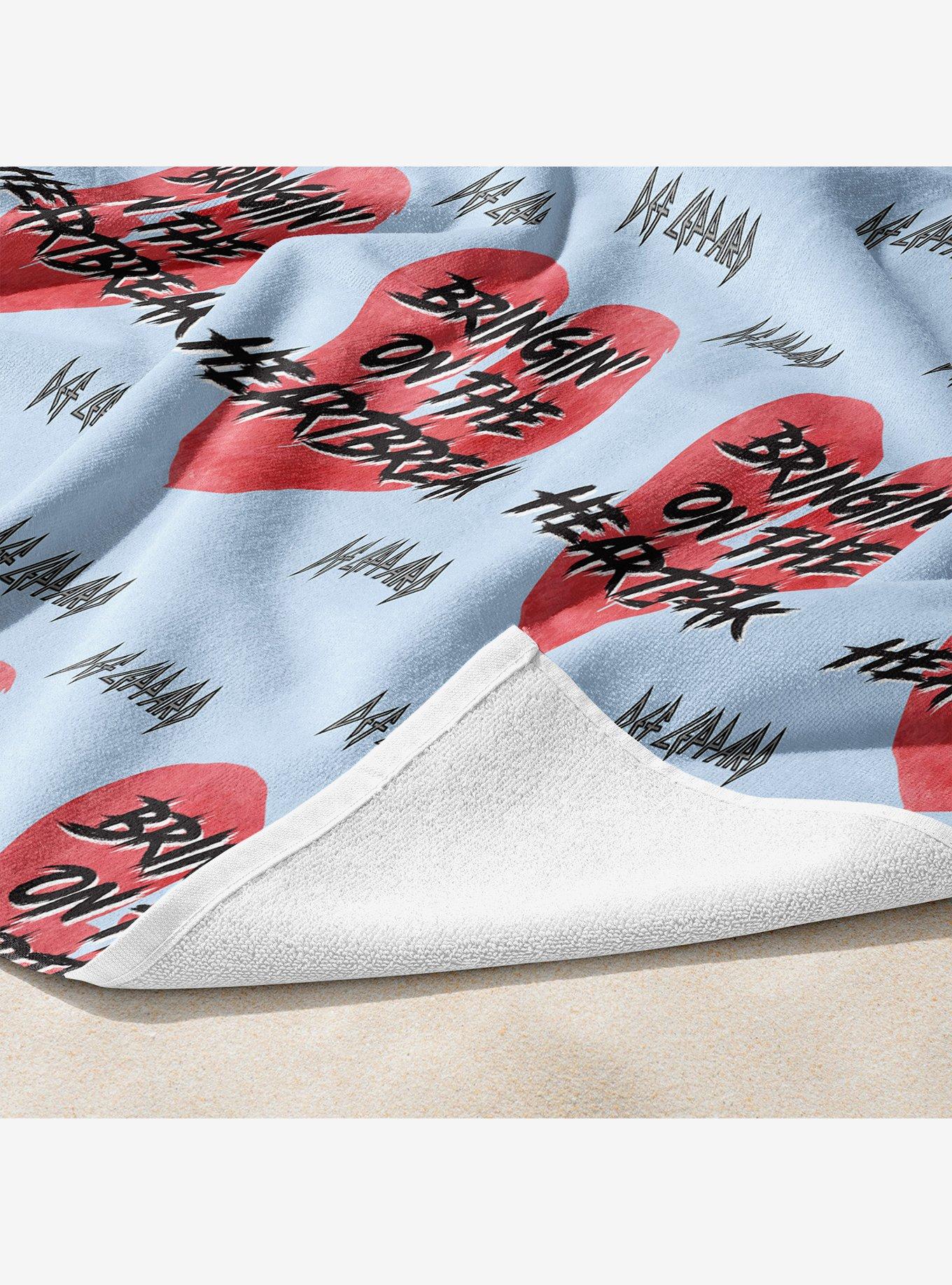 Def Leppard Totally Broken Beach Towel for Two, , alternate