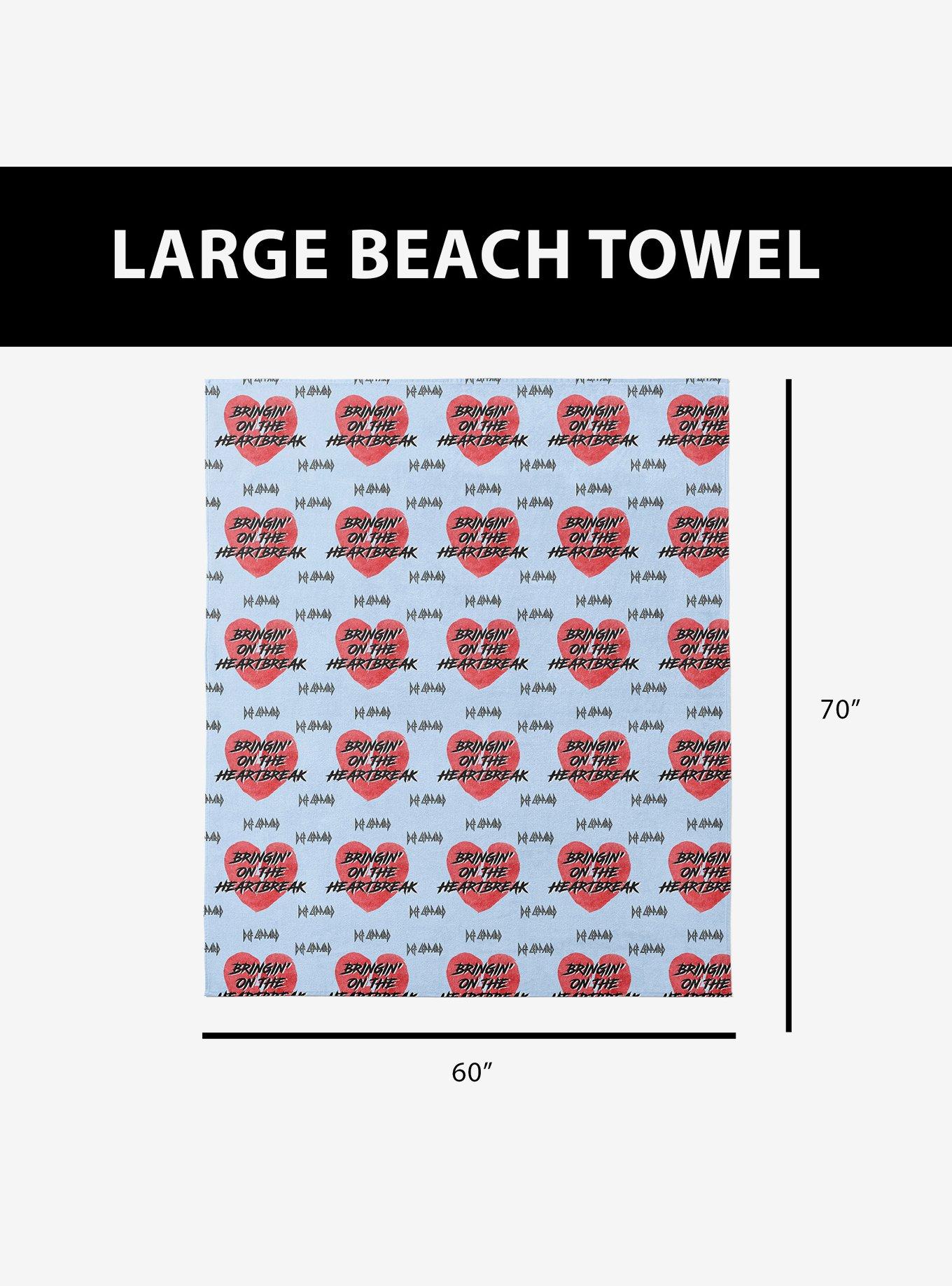 Def Leppard Totally Broken Beach Towel for Two, , alternate